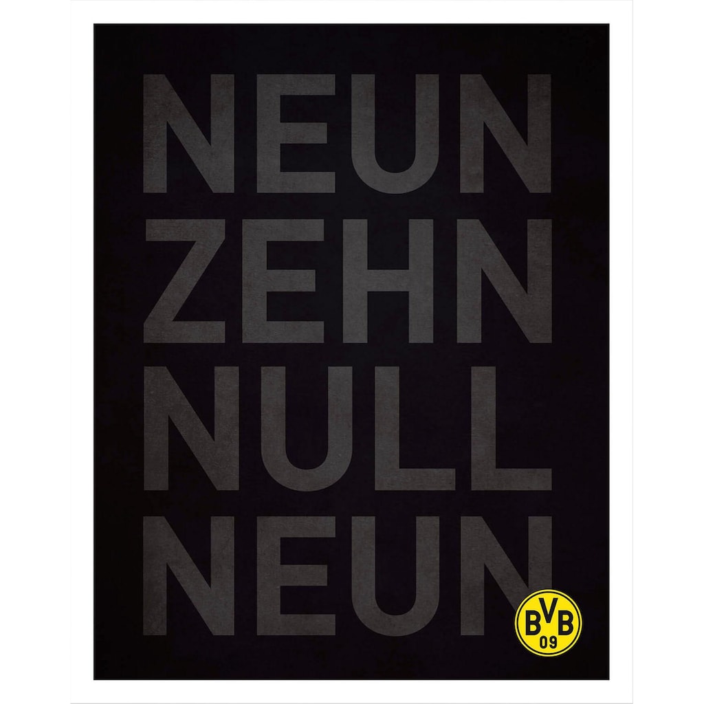 Wall-Art Poster »BVB Neun Zehn Null Neun«, Menschen, Poster ohne Bilderrahmen