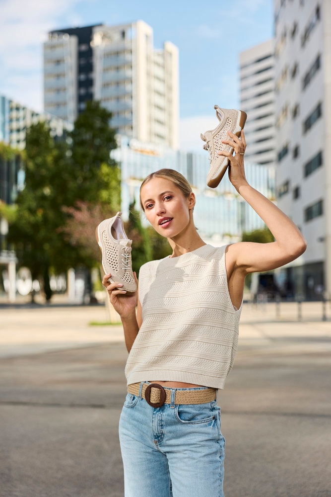 Rieker Slip-On Sneaker Slipper, Freizeitsneaker, Halbschuh mit Schnellverschluss