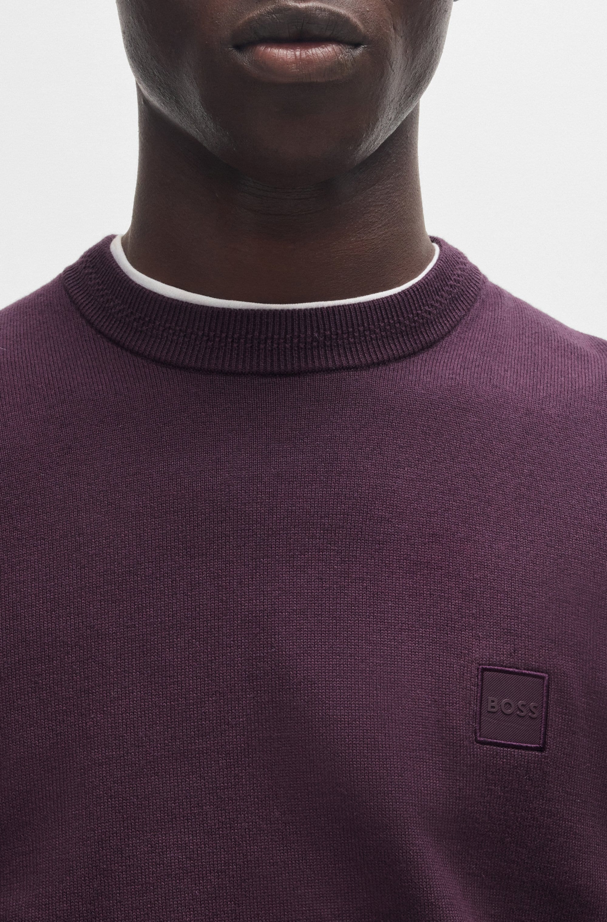 BOSS ORANGE Strickpullover »Kanovano« mit Rundhalsausschnitt