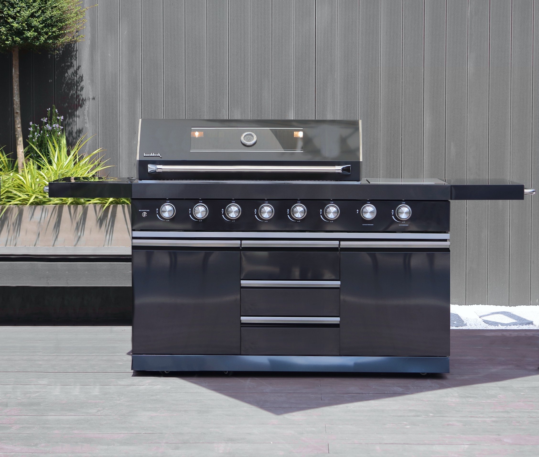 Buschbeck Outdoor-Küche »»Chester« mit Heckbrenner und Sizzle Zone«, BxTxH: 214x60x119 cm