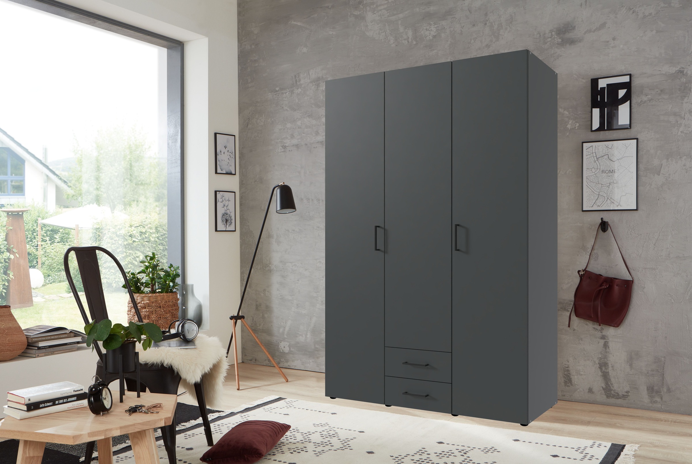 Wimex Drehtürenschrank "Mugano, 135 oder 180cm breit, 208 oder 236cm hoch, günstig online kaufen