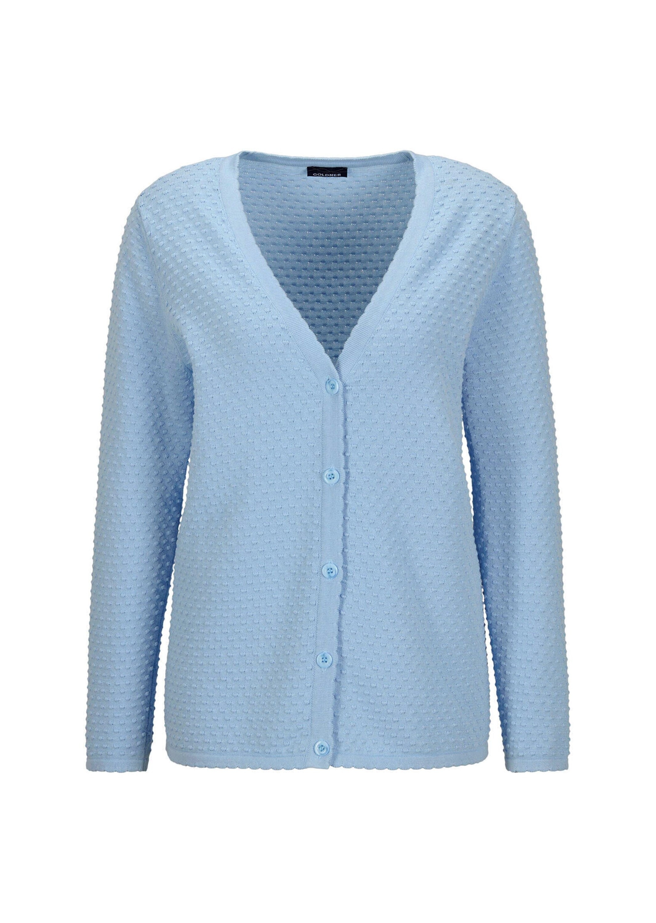 GOLDNER Strickjacke "Kurzgröße Baumwoll-Feinstrickjacke, Langarm" günstig online kaufen