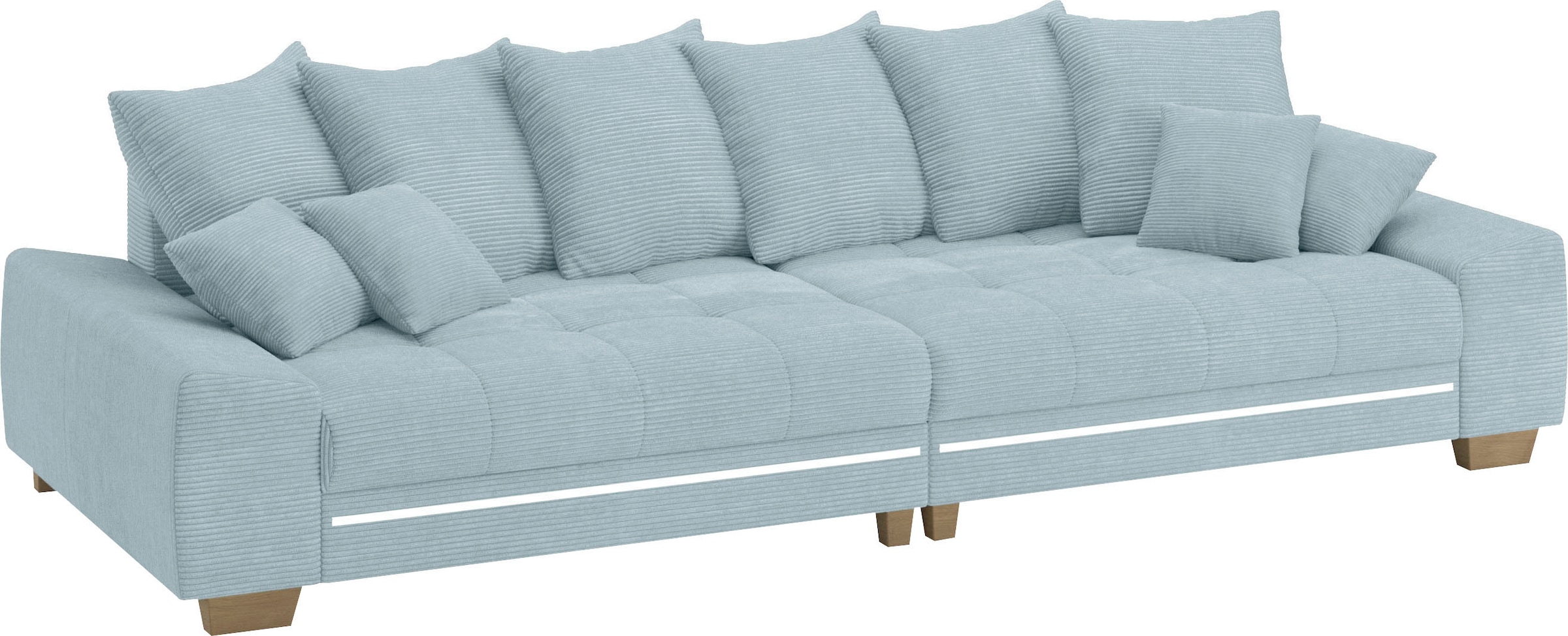 Mr. Couch Big-Sofa »Nikita II«, mit RGB-LED Beleuchtung, Kaltschaumpolsterung bis 140 kg belastbar