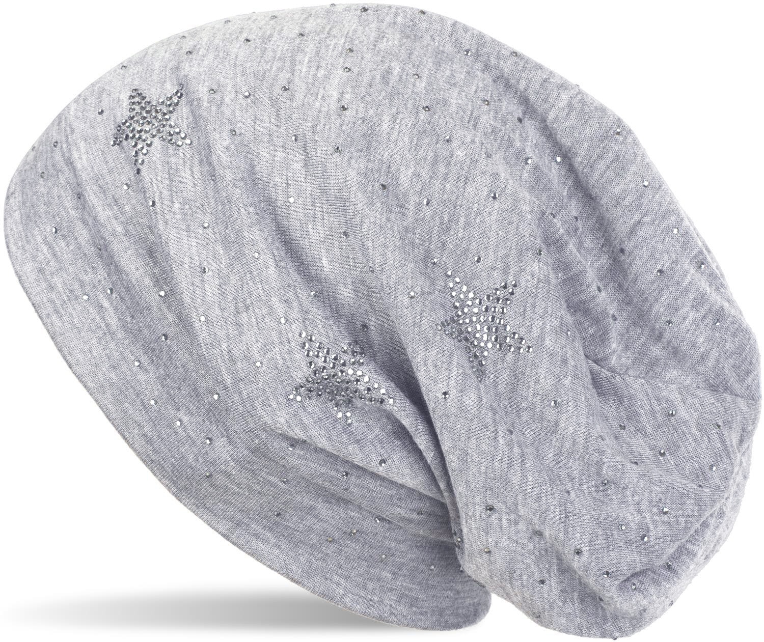 styleBREAKER Beanie "Beanie mit Strass Sterne" 1 Stk.