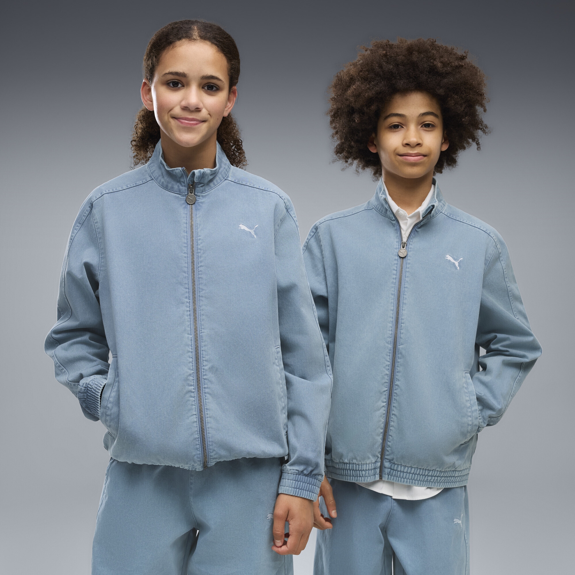 PUMA Trainingsjacke »T7 Relaxed Washed Twill Full-Zip Jacke Jugendliche«