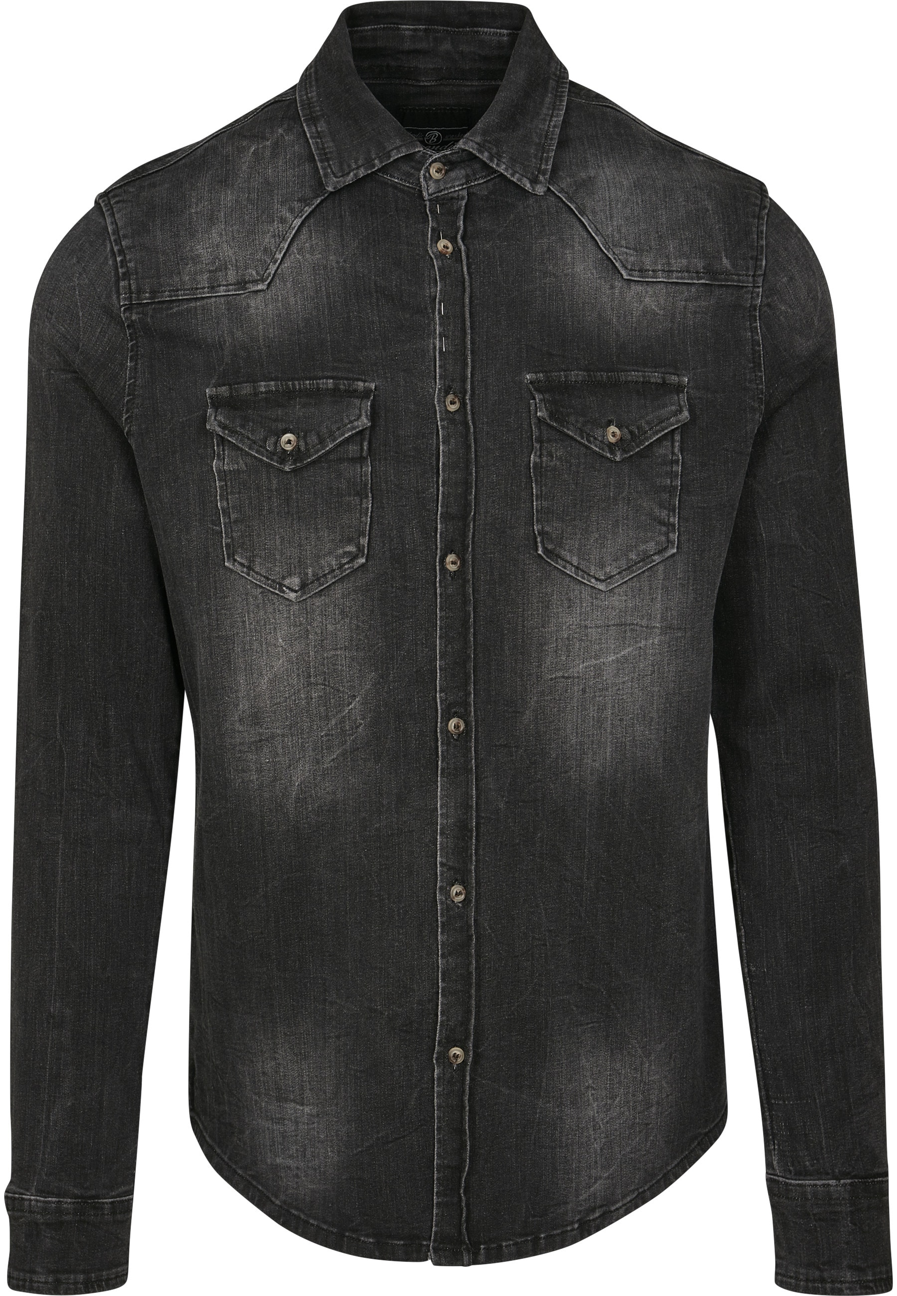 Brandit Langarmhemd "Brandit Herren Riley Denim Shirt" 1 Stk. günstig online kaufen