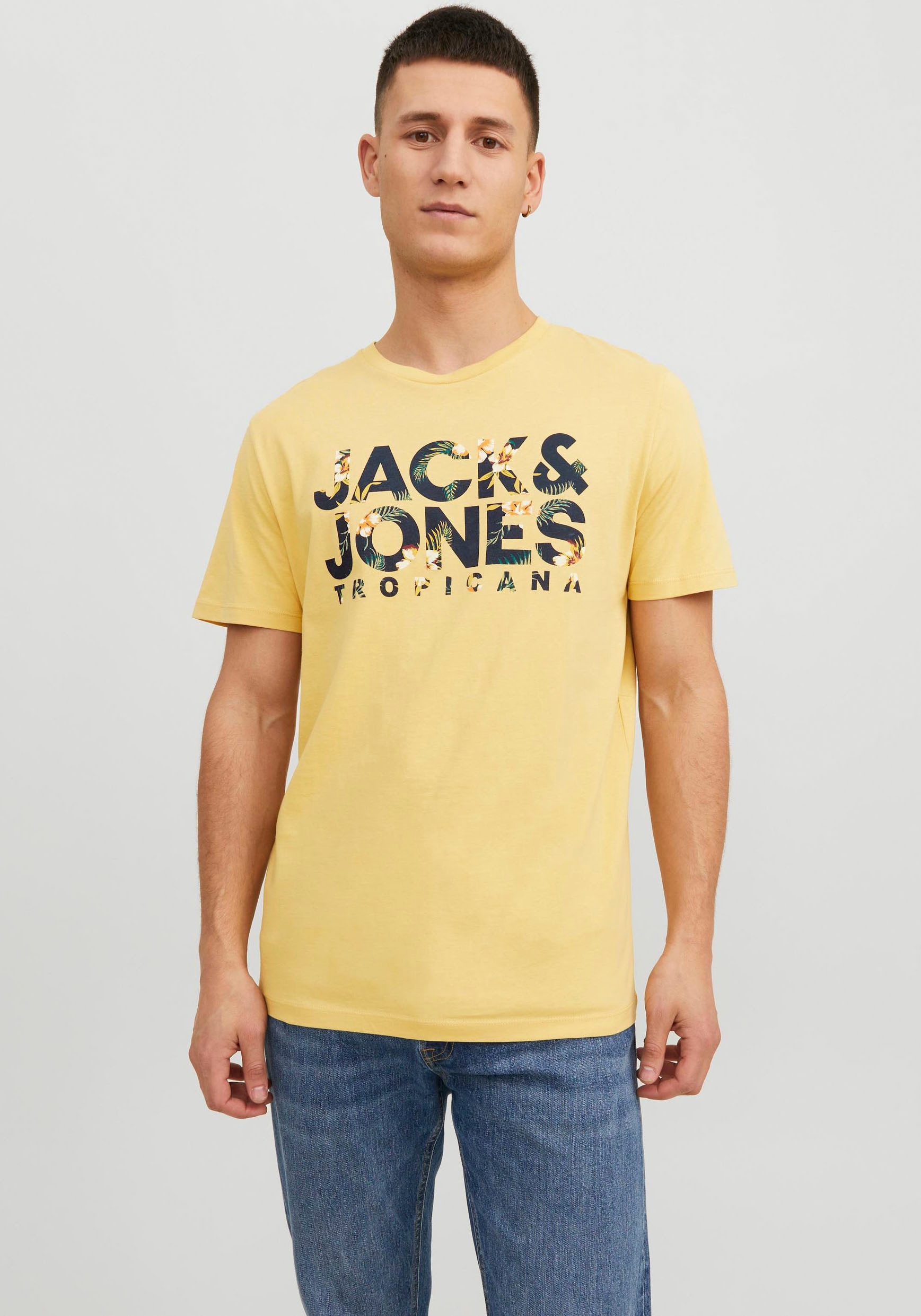 Rundhalsshirt »JJBECS SHAPE TEE SS CREW NECK«