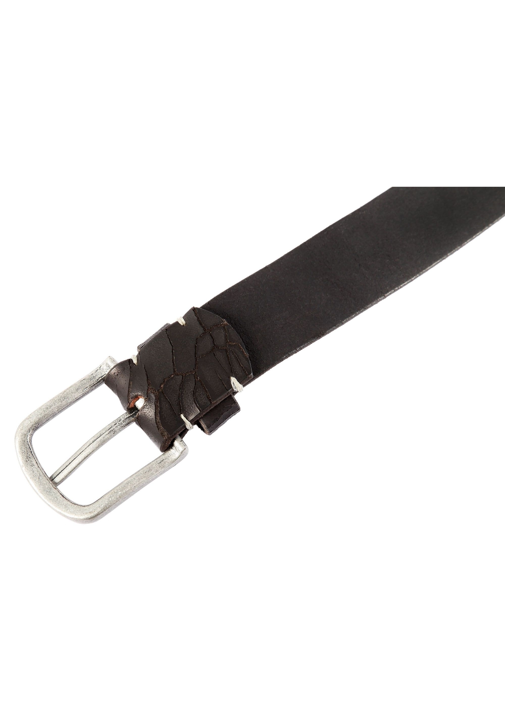 Leonardo Verrelli Ledergürtel »90 cm - 140 cm (Bundbreite) in Schwarz aus 100% Echtleder,«