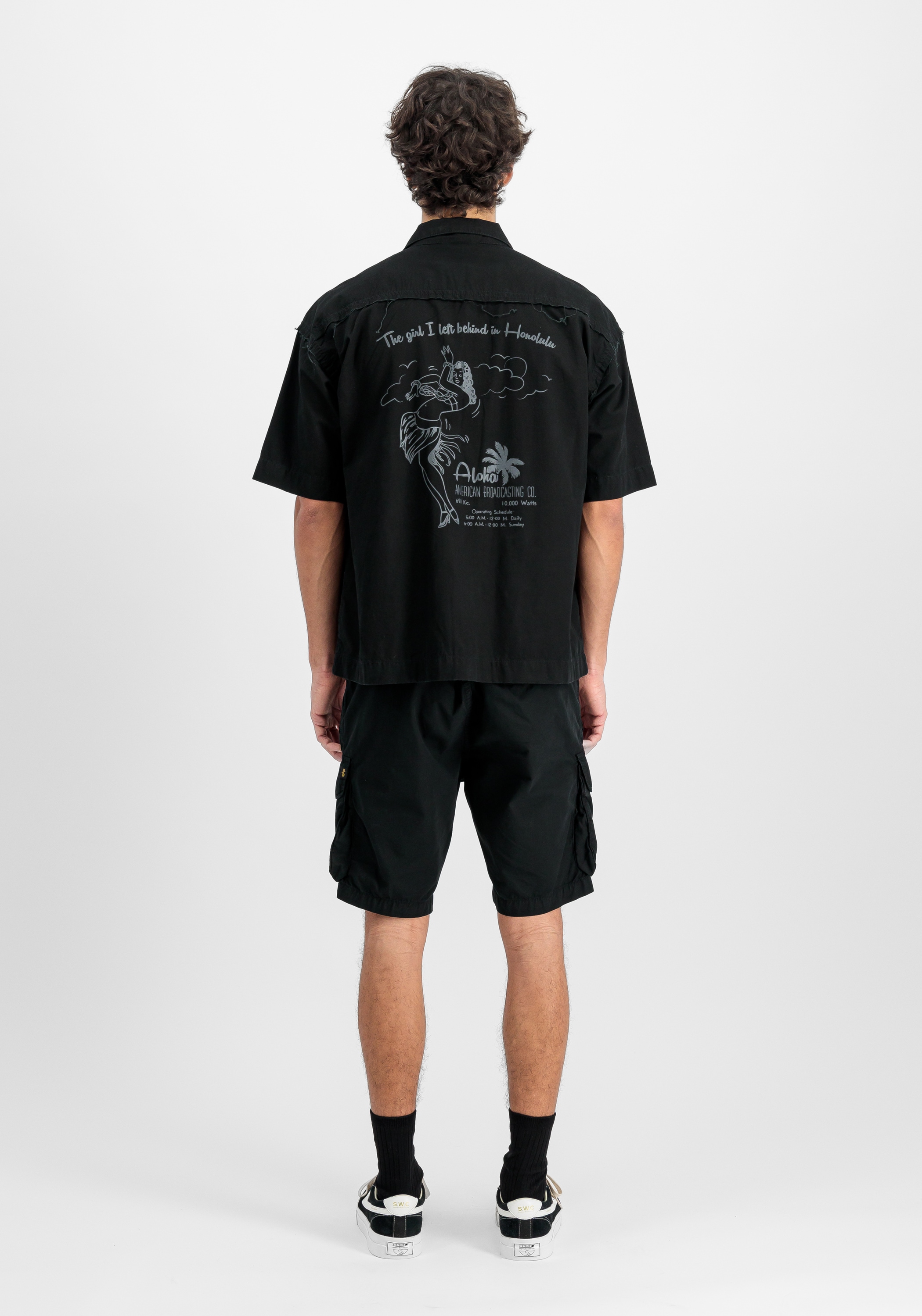 Alpha Industries Print-Shirt »Alpha Industries Men - Shirts Aloha Safari Shirt«