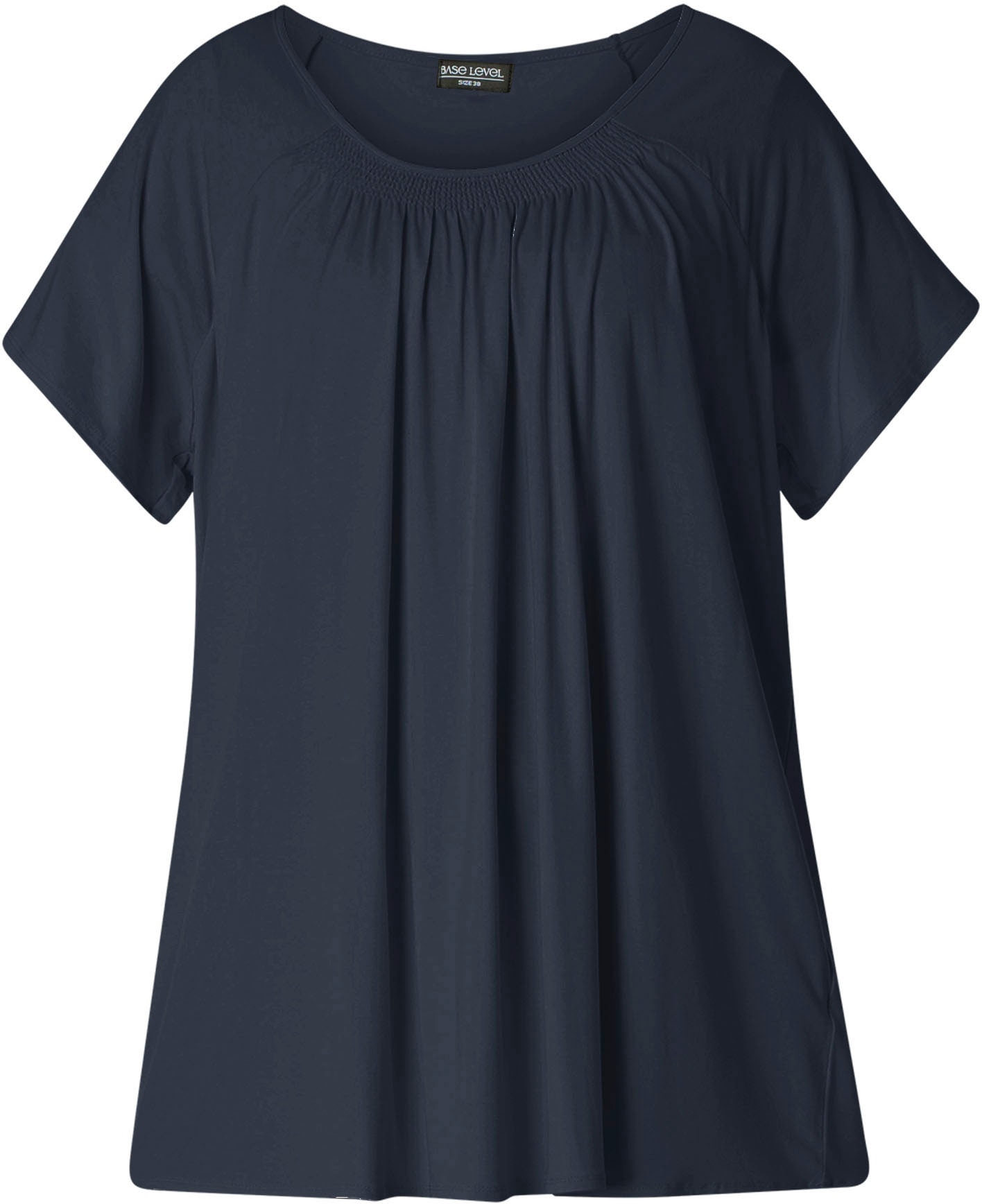 Base Level Curvy T-Shirt »Yokia«, In formstabiler Baumwoll-Mischqualität  bestellen | BAUR