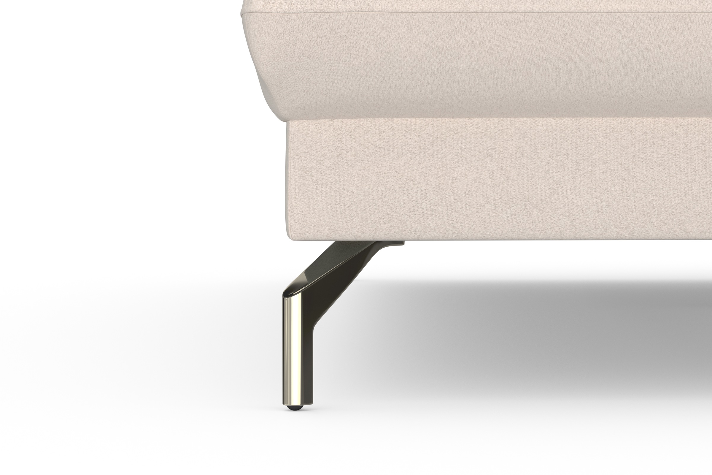 sit&more Ecksofa »Fashion L-Form« wahlweise mit Kopfteilverstellung, Vorziehsitz, motorisch, Nickelfüße
