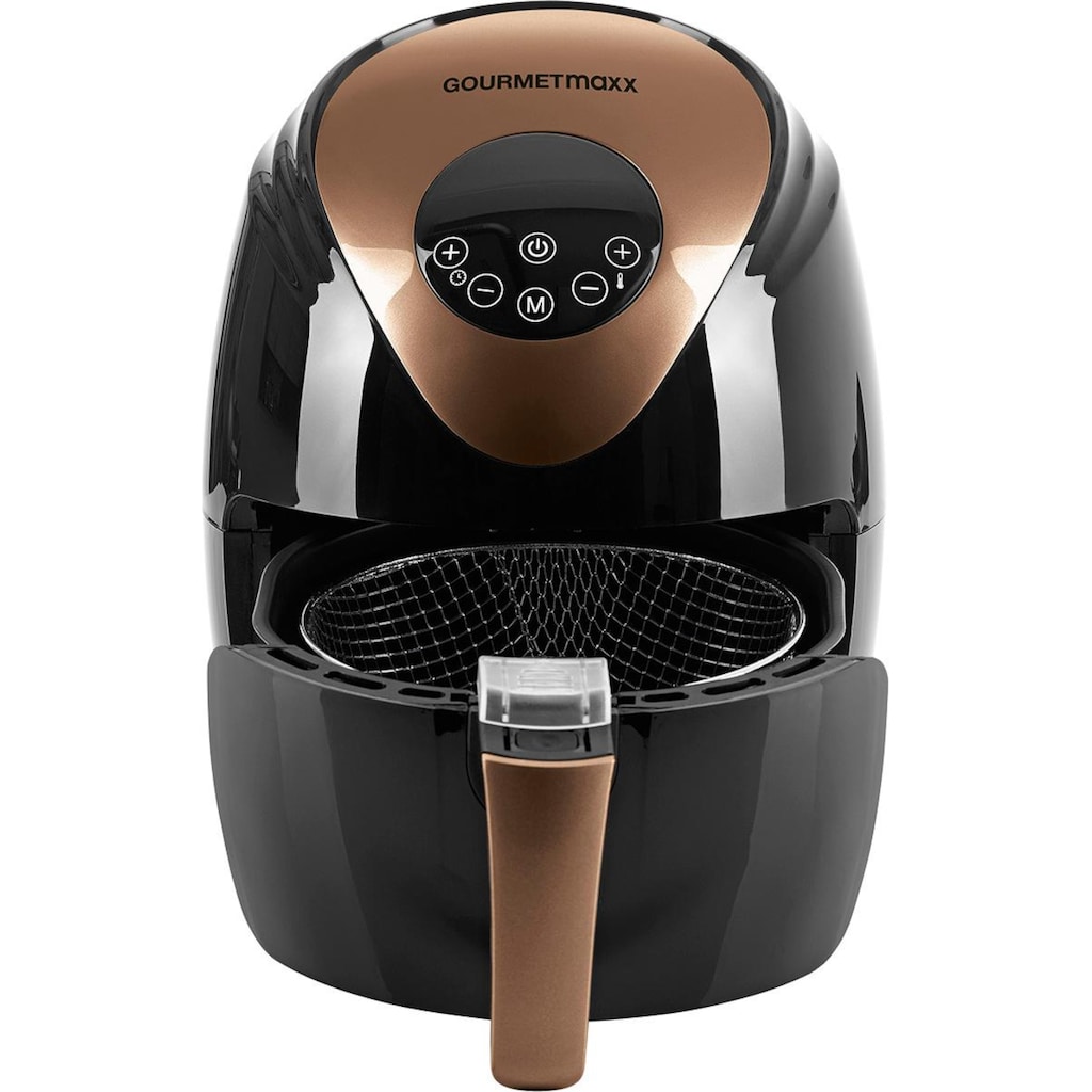 GOURMETmaxx Heißluftfritteuse »Digital 2,5l - Schwarz/Kupfer«, 1500 W