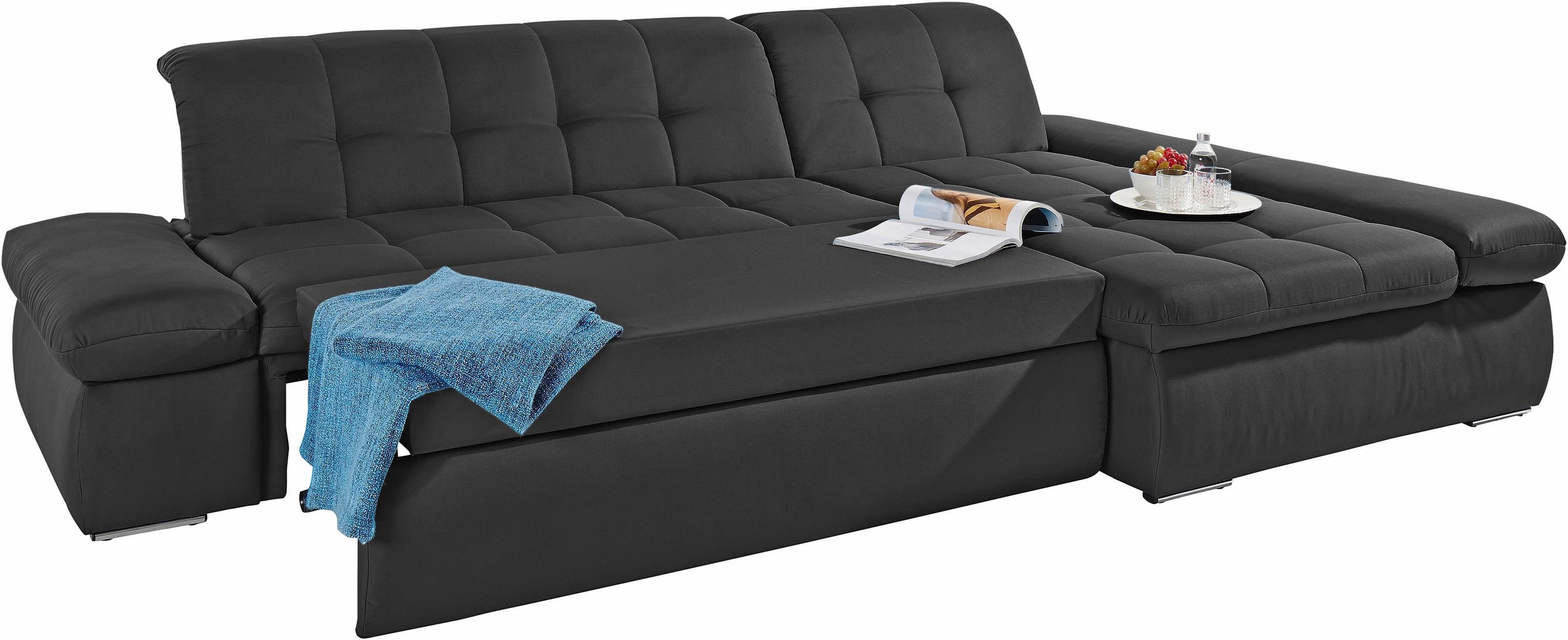 Home affaire Ecksofa "ESRA, zeitlos und elegant. Breite 300cm, L-Form" wahl günstig online kaufen