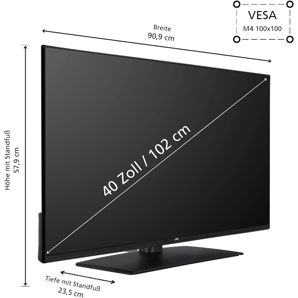 JVC LED-Fernseher »LT-40VF5355«, 102 cm/40 Zoll, Full HD, Smart-TV