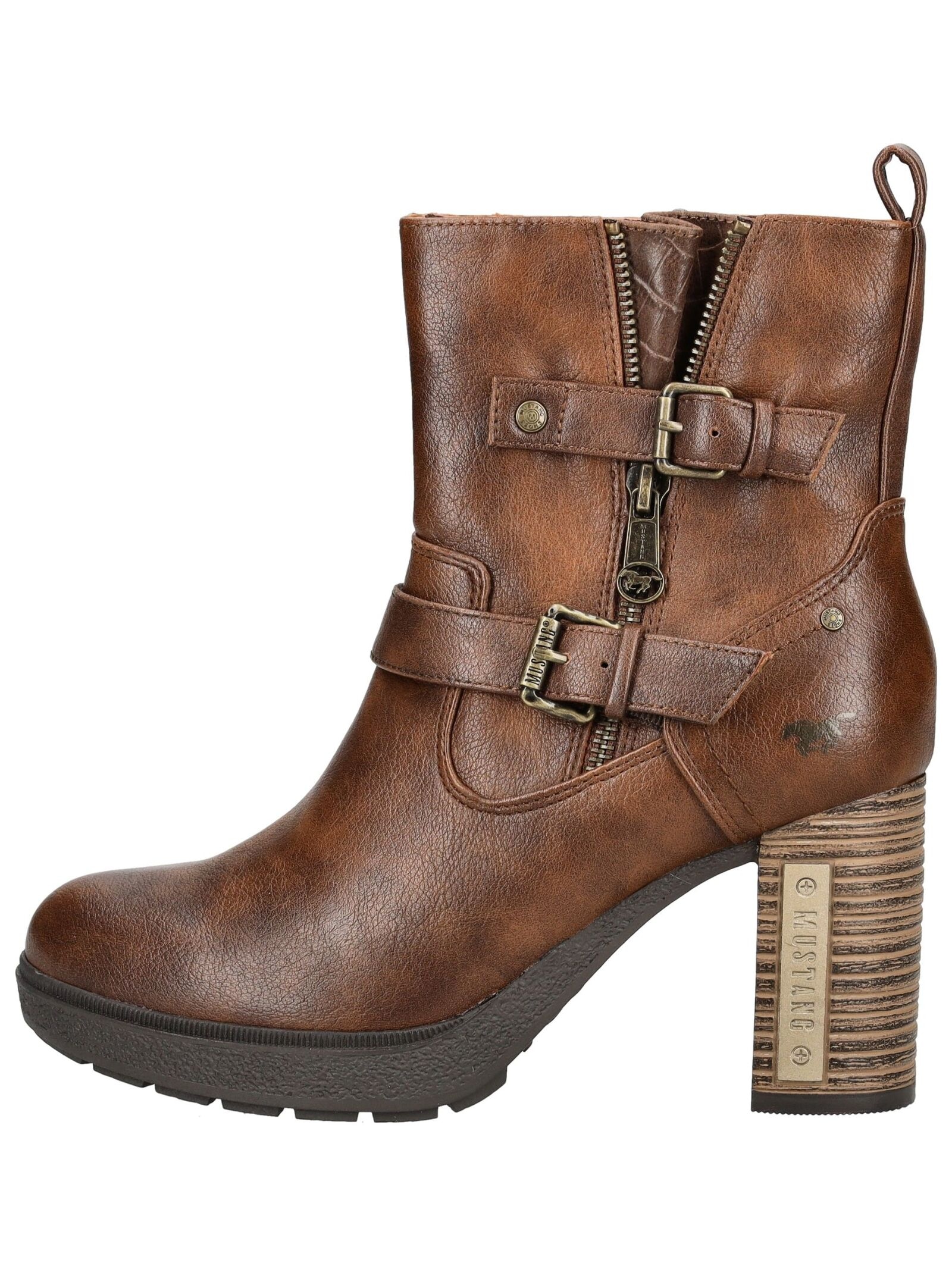 Mustang Shoes High-Heel-Stiefelette »Mustang Shoes Stiefelette Lederimitat/Textil«