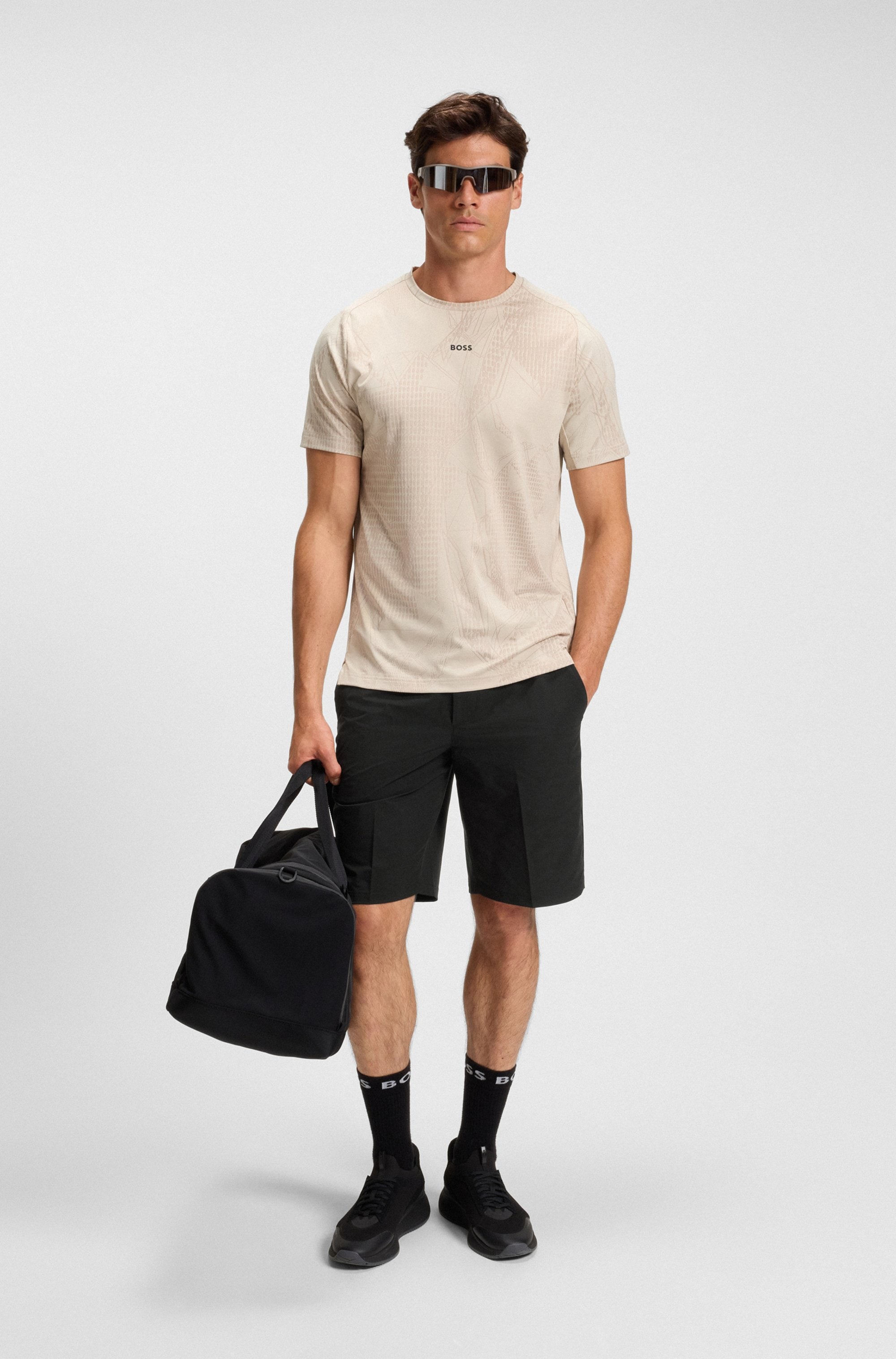 BOSS GREEN Shorts »S Speedflex«, in klassischer Form Jogpants Sweatpants Stretchhose