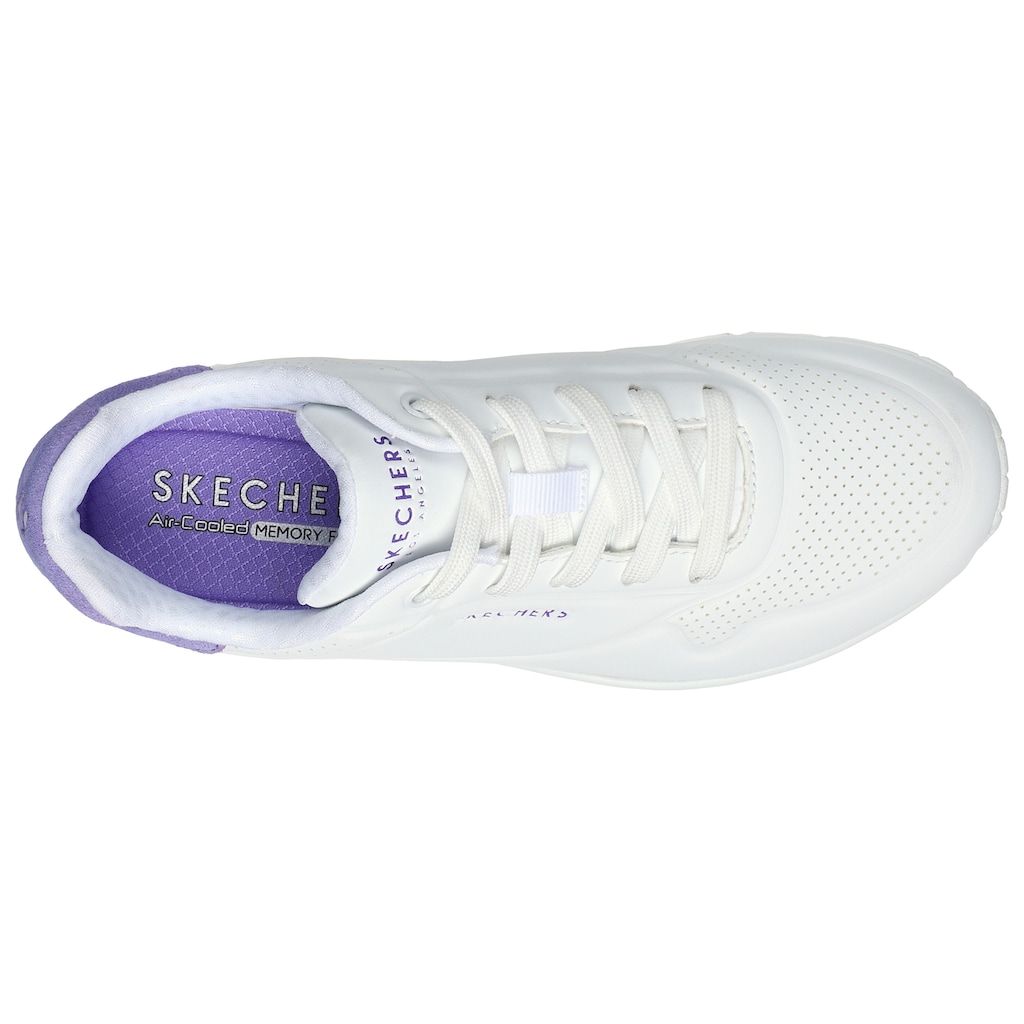 Skechers Sneaker »UNO - POP BACK«, Freizeitschuh, Halbschuh, Schnürschuh komfortabler Skech-Air Funktion