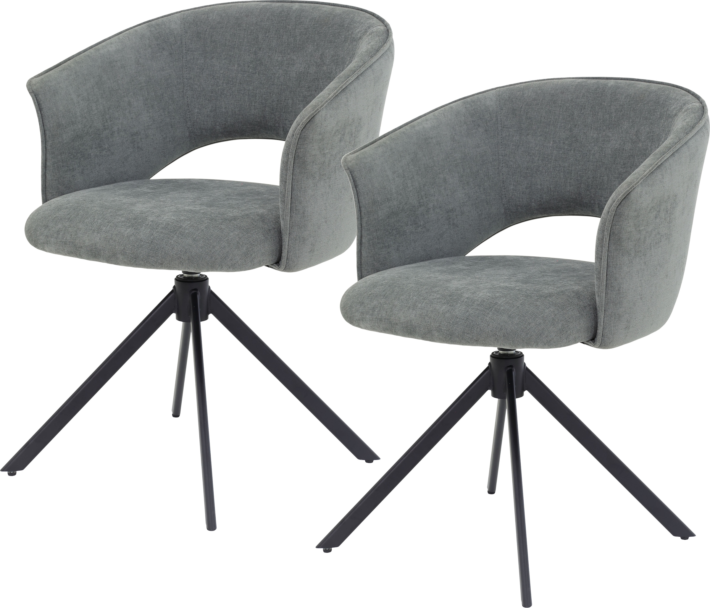 TOM TAILOR HOME Armlehnstuhl "CURVY ARMCHAIR", (Set), 2 St., Chenille, mit günstig online kaufen