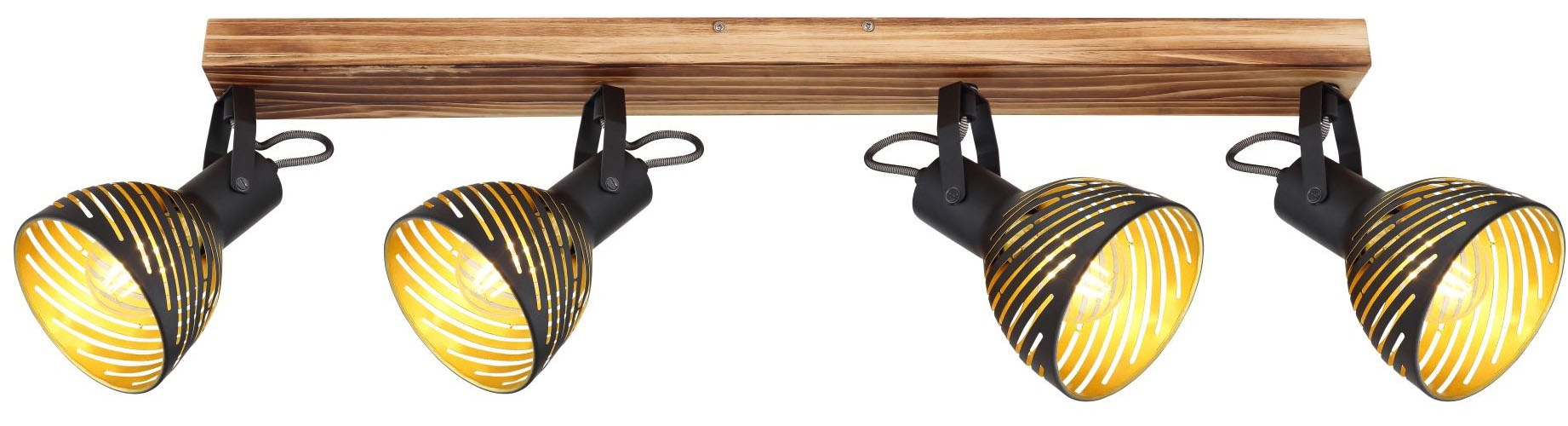 GLOBO LIGHTING Deckenstrahler »LENNA«, Leuchtmittel E27 | ohne Leuchtmittel, Schirme mit Dekorschlitze