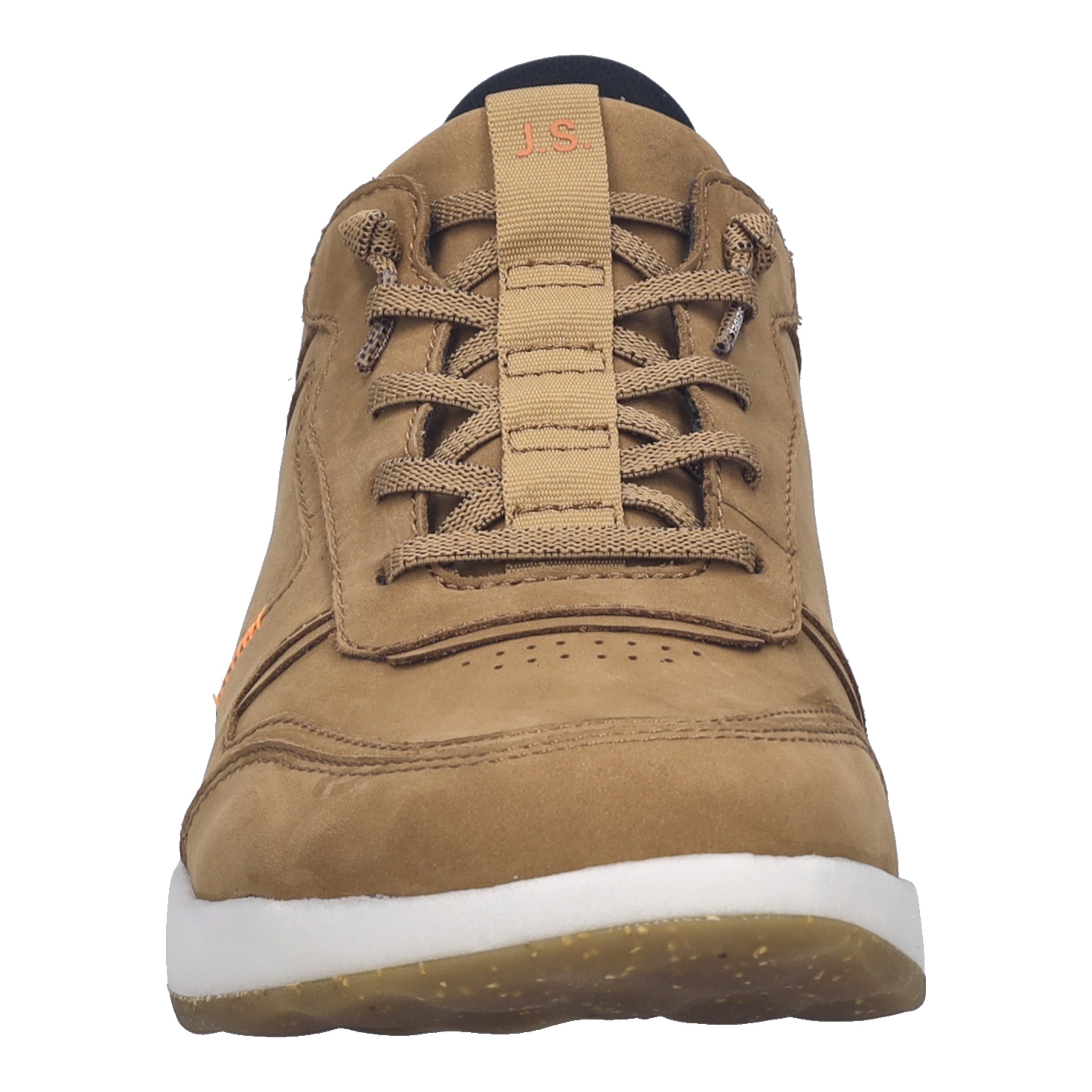 Slip-On Sneaker JOSEF SEIBEL "Clint 03", Herren, Gr. 44, nussbraun, Nubukleder, Schuhe, Slipper, Komfortschuh mit elastischen Schnürsenkeln, G-Weite 6