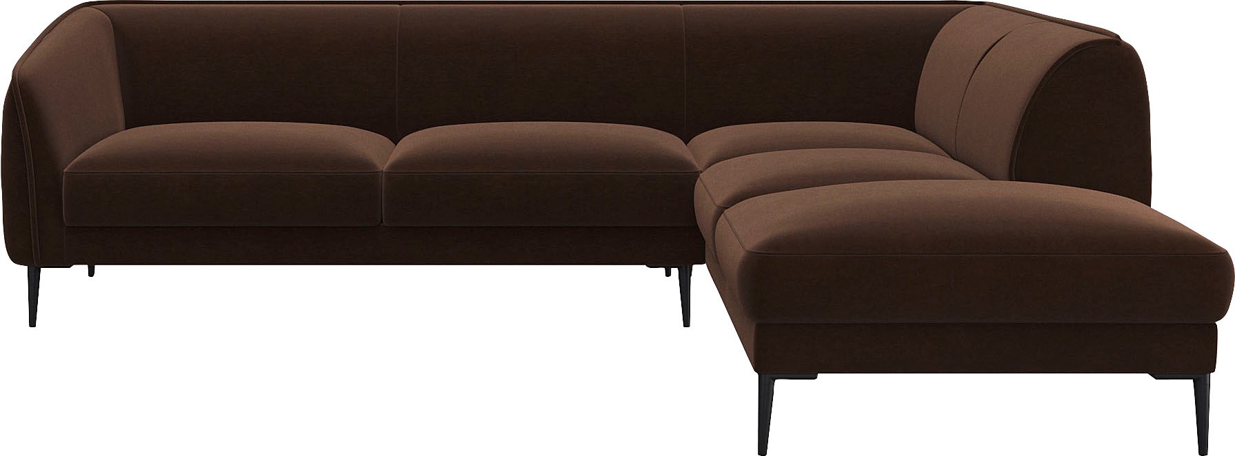 FLEXLUX Ecksofa "Belle Designsofa, L-Form, B/T 268/209 cm", Skandinavisches günstig online kaufen