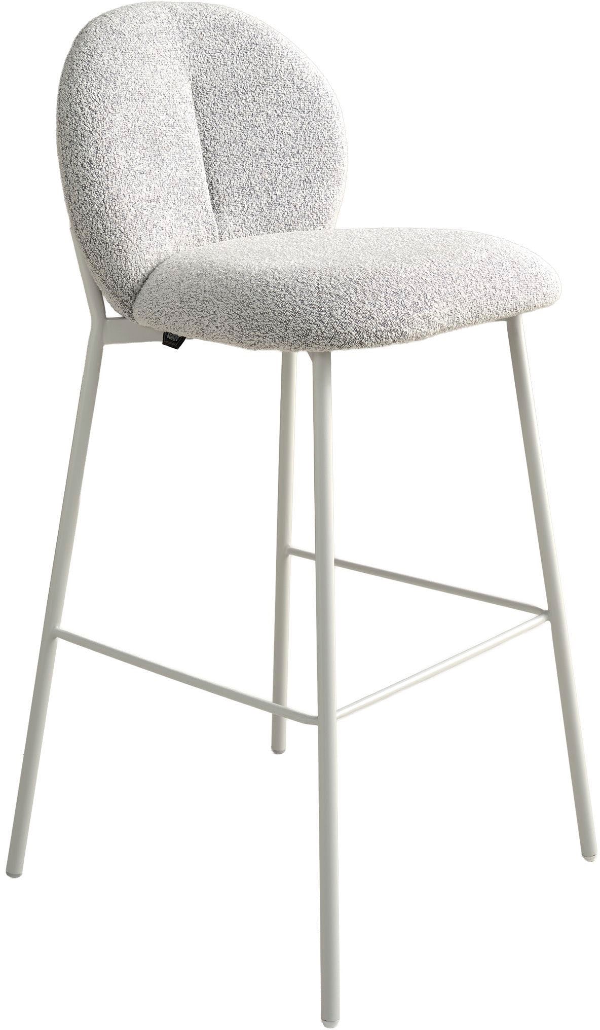 SCHÖNER WOHNEN-Kollektion 4-Fußstuhl »FORDE« (Set) 2 Stk.Bezug Bouclé, Untergestell Metall pulverbeschichtet