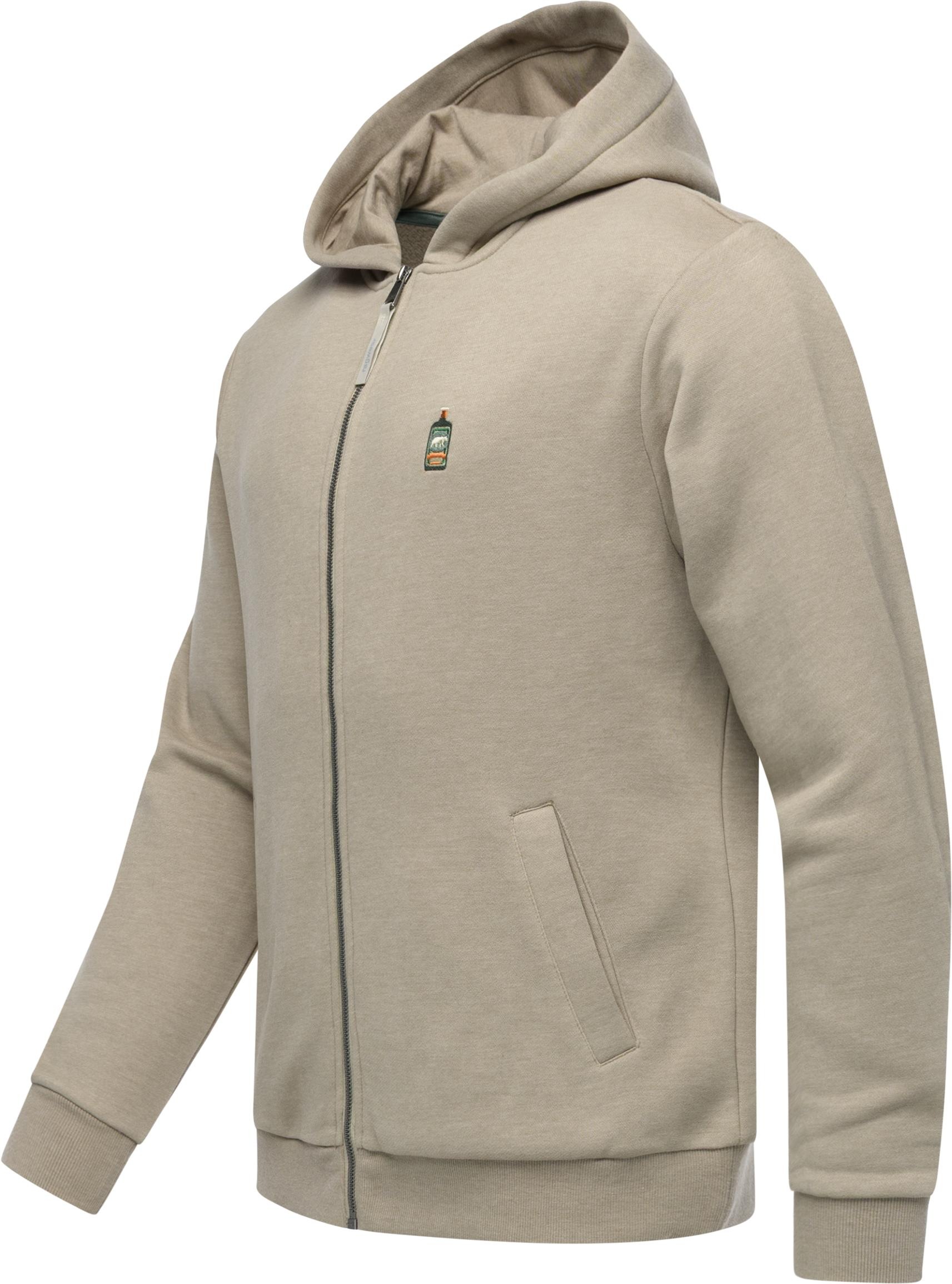 Ragwear Sweatjacke »Natten EMB«, Weiche Herren Kapuzenjacke mit Stickerei