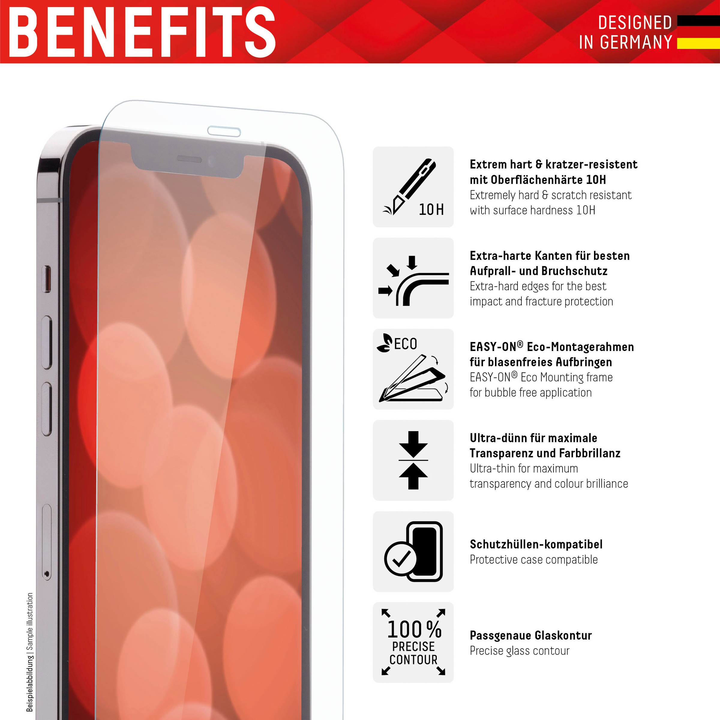 Displex Displayschutzglas »DISPLEX Real Glass Panzerglas für Apple iPhone XR/11 (6,1")«, für Apple iPhone 11