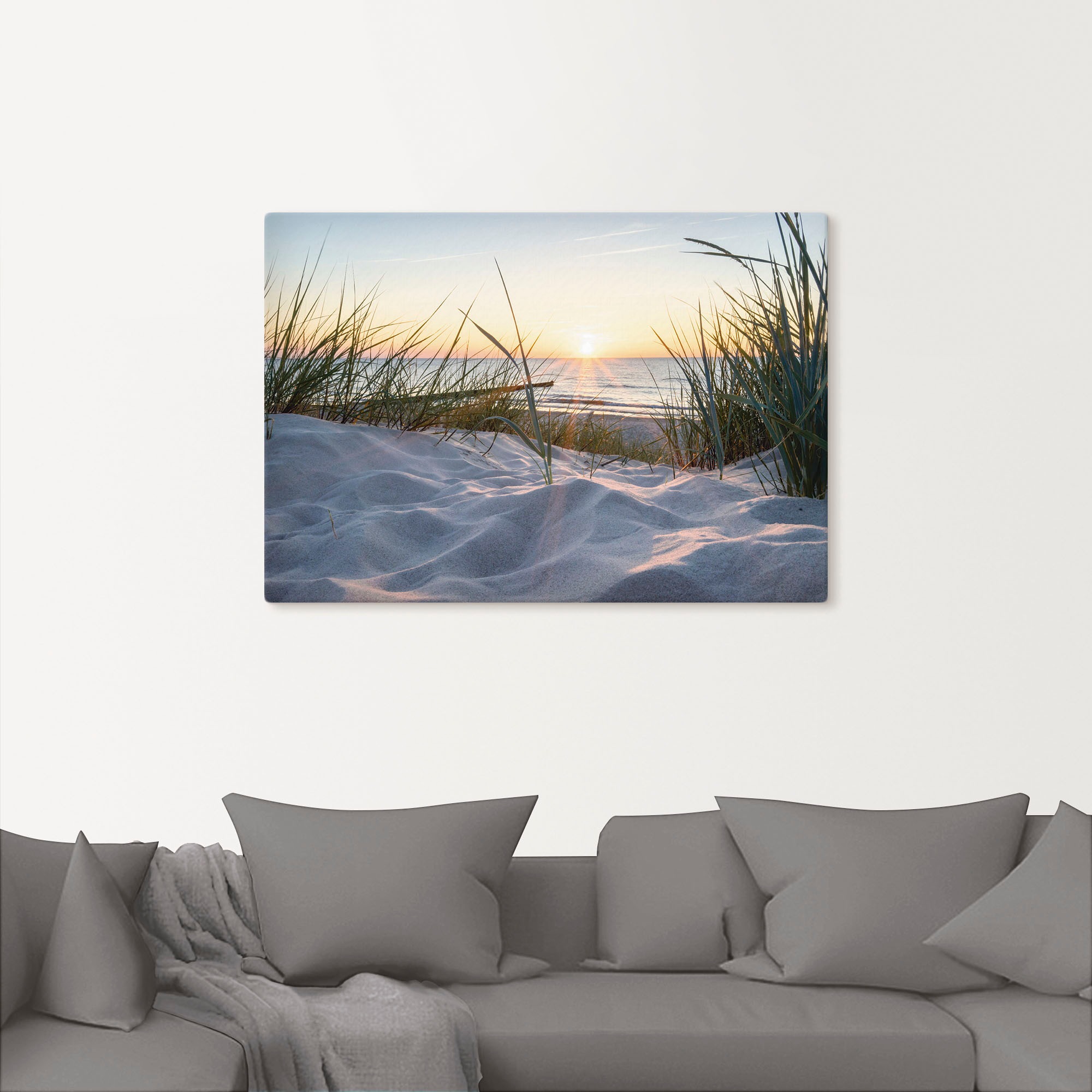 Artland "Ostseestrand" Strand 1 Stk. tlg. als Alubild, Leinwandbild, Poster günstig online kaufen
