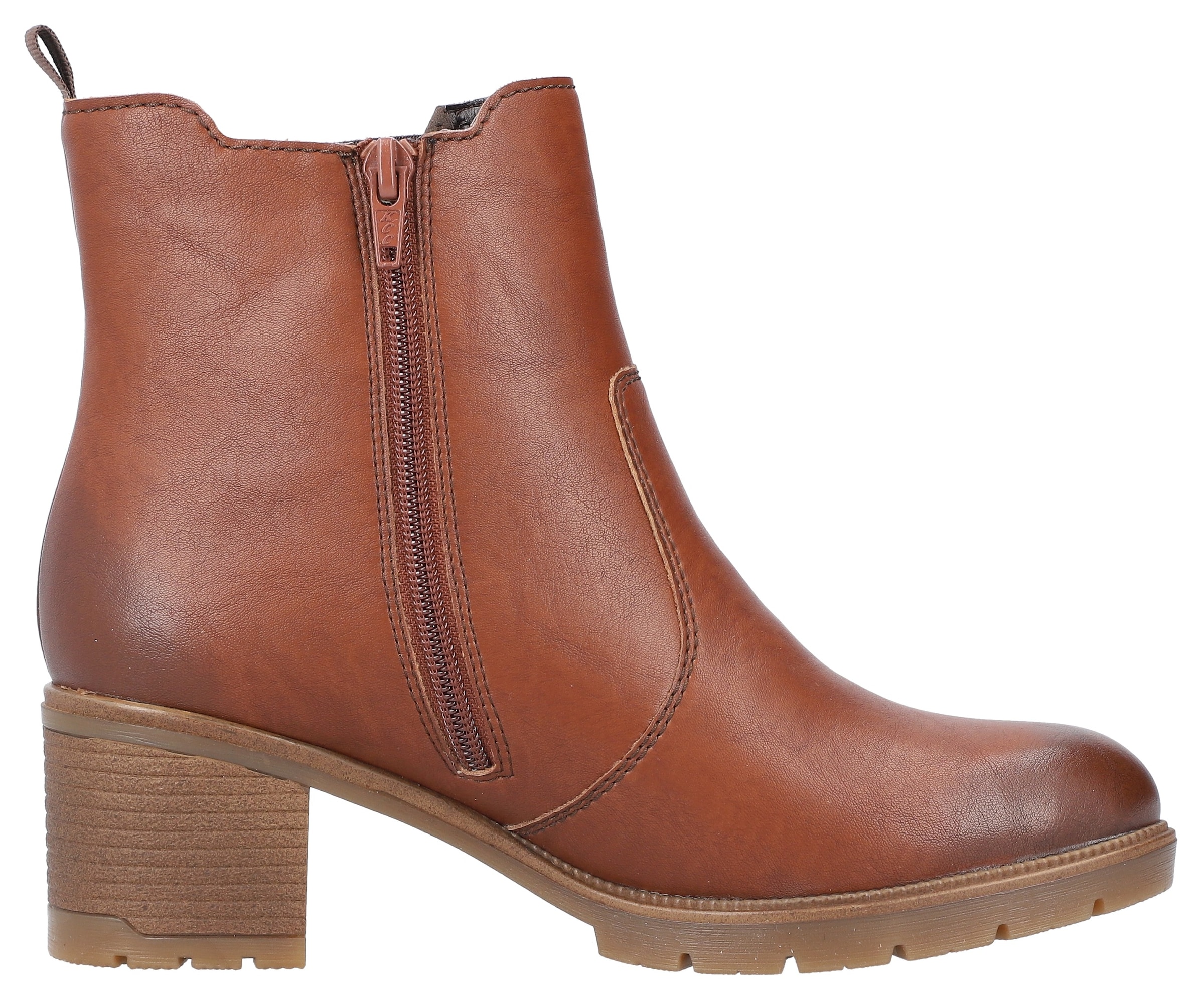 Rieker Winterstiefelette, Stiefelette, Boots, Blockabsatz, mit Innenreißverschluss