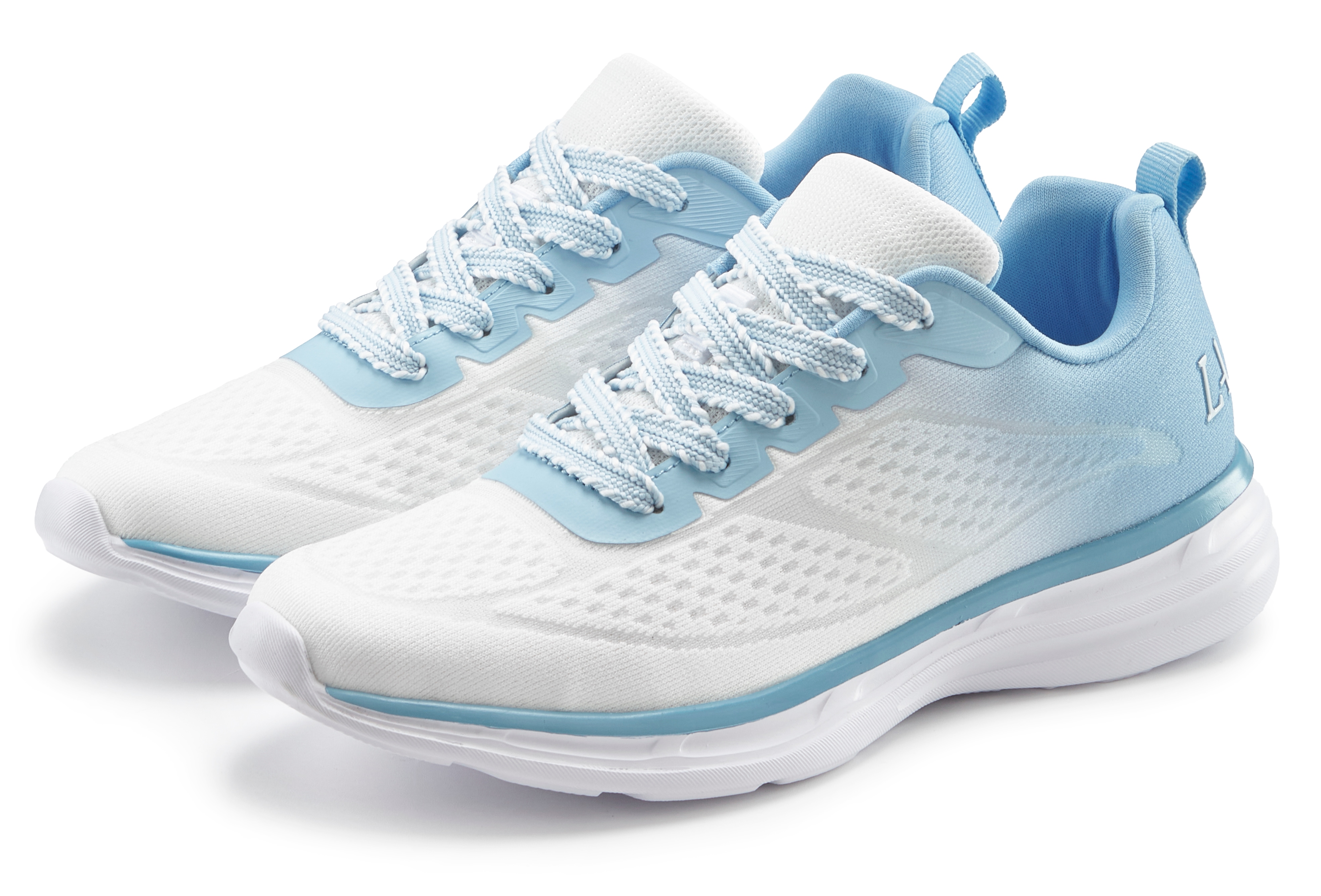 LASCANA Sneaker "Halbschuh, Freizeitschuh, Turnschuhe," NEU mit modischen Farbdetails VEGAN