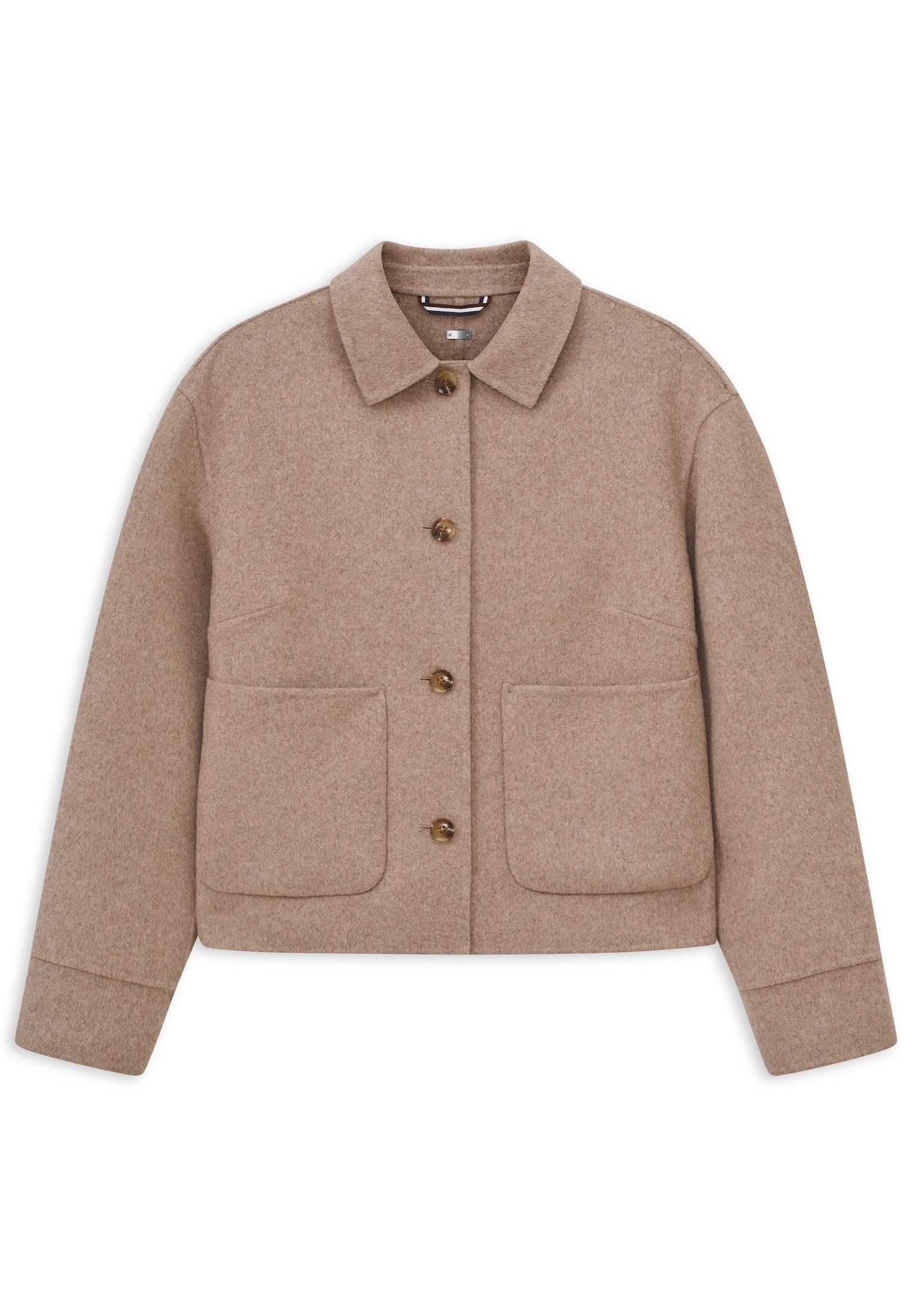 bugatti Kurzjacke »Regular Fit« im Overshirt-Stil mit Wollmix