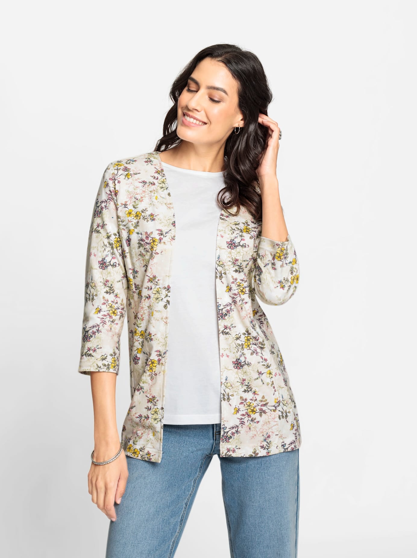 Inspirationen Shirtjacke "Shirtjacke" 1 Stk. tlg. günstig online kaufen