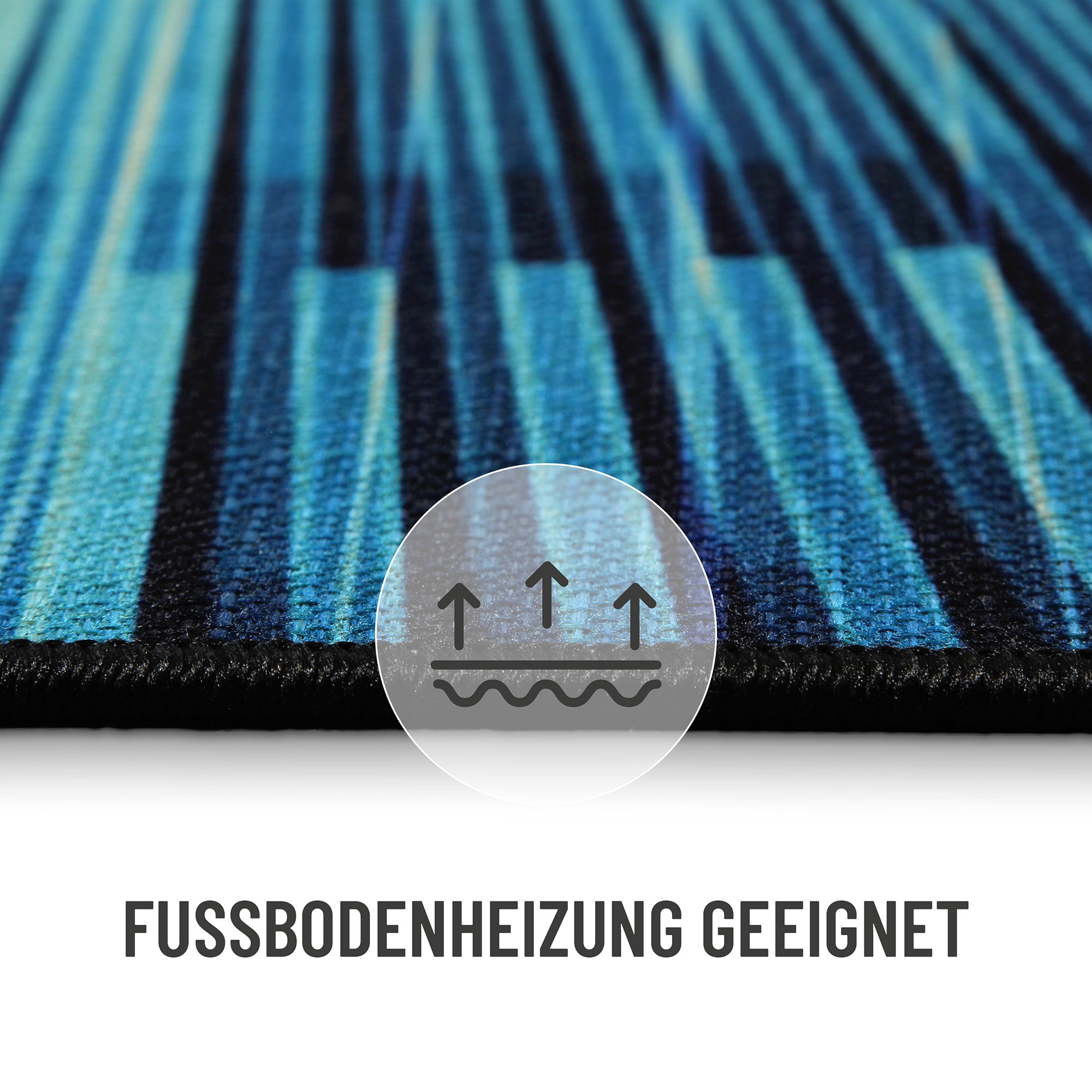 Wecon Home Cyber Swirl Rug Blue 110x160cm 3