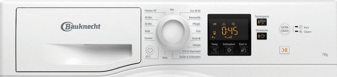 BAUKNECHT Waschmaschine »WBP 714 auf C«, C, BAUR 1400 Raten 7 kg, U/min | 714 WBP