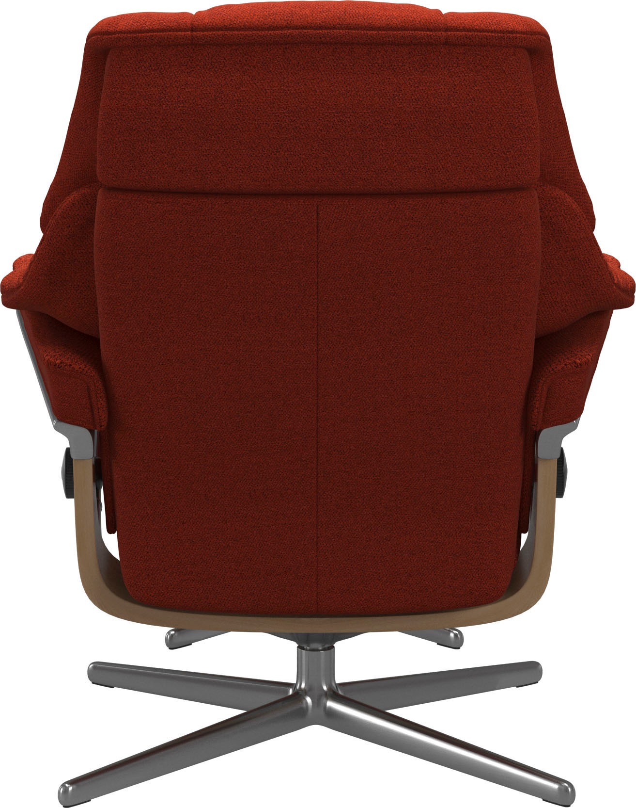 Stressless® Relaxsessel »Reno«, (Set, Relaxsessel mit Hocker), mit Hocker, mit Cross Base, Größe S, M & L, Holzakzent Eiche