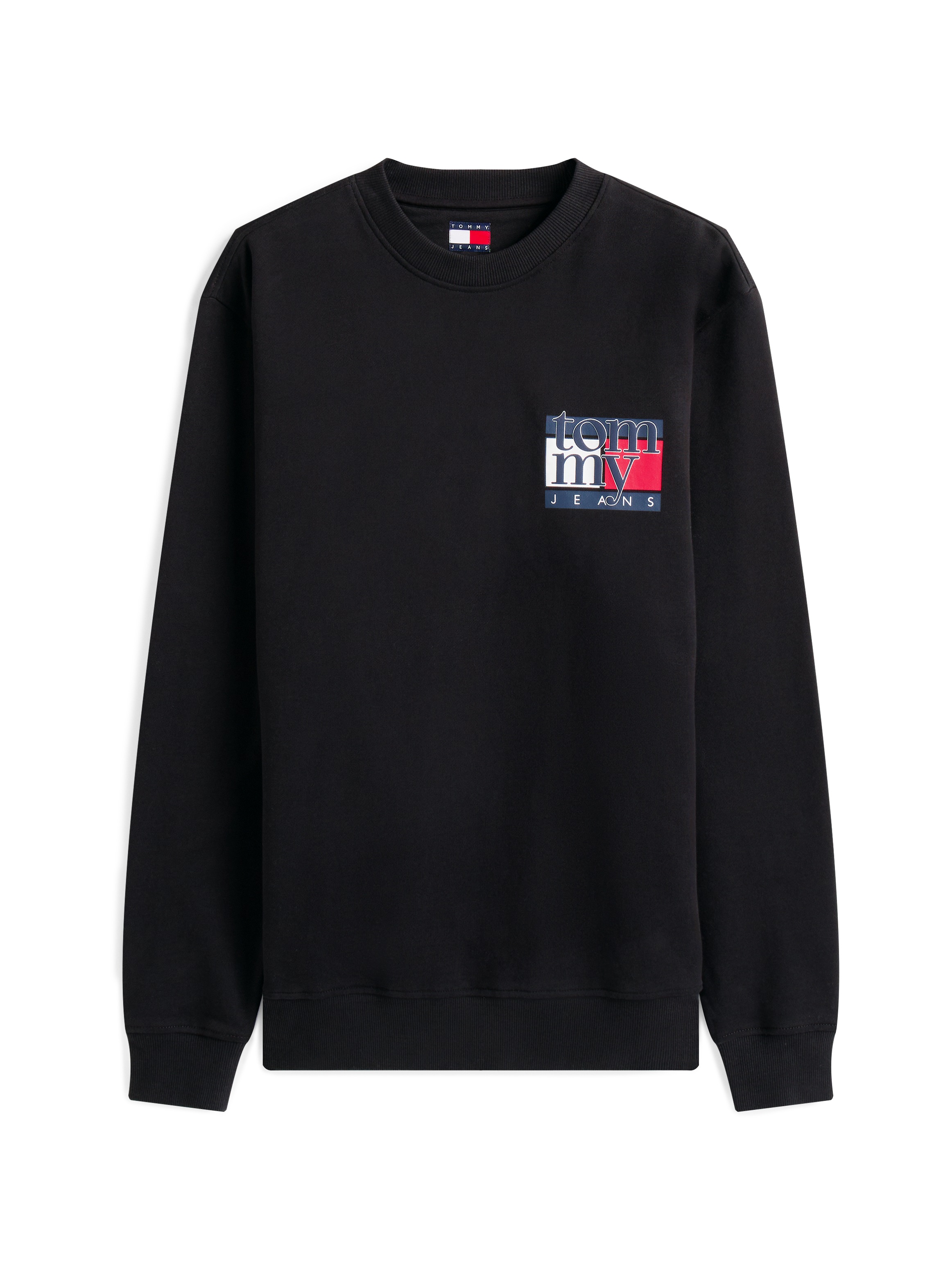Thumbnail - Tommy Jeans Sweatshirt "TJM RWB FLAG", Rundhals, regular fit, Print, Rippbündchen