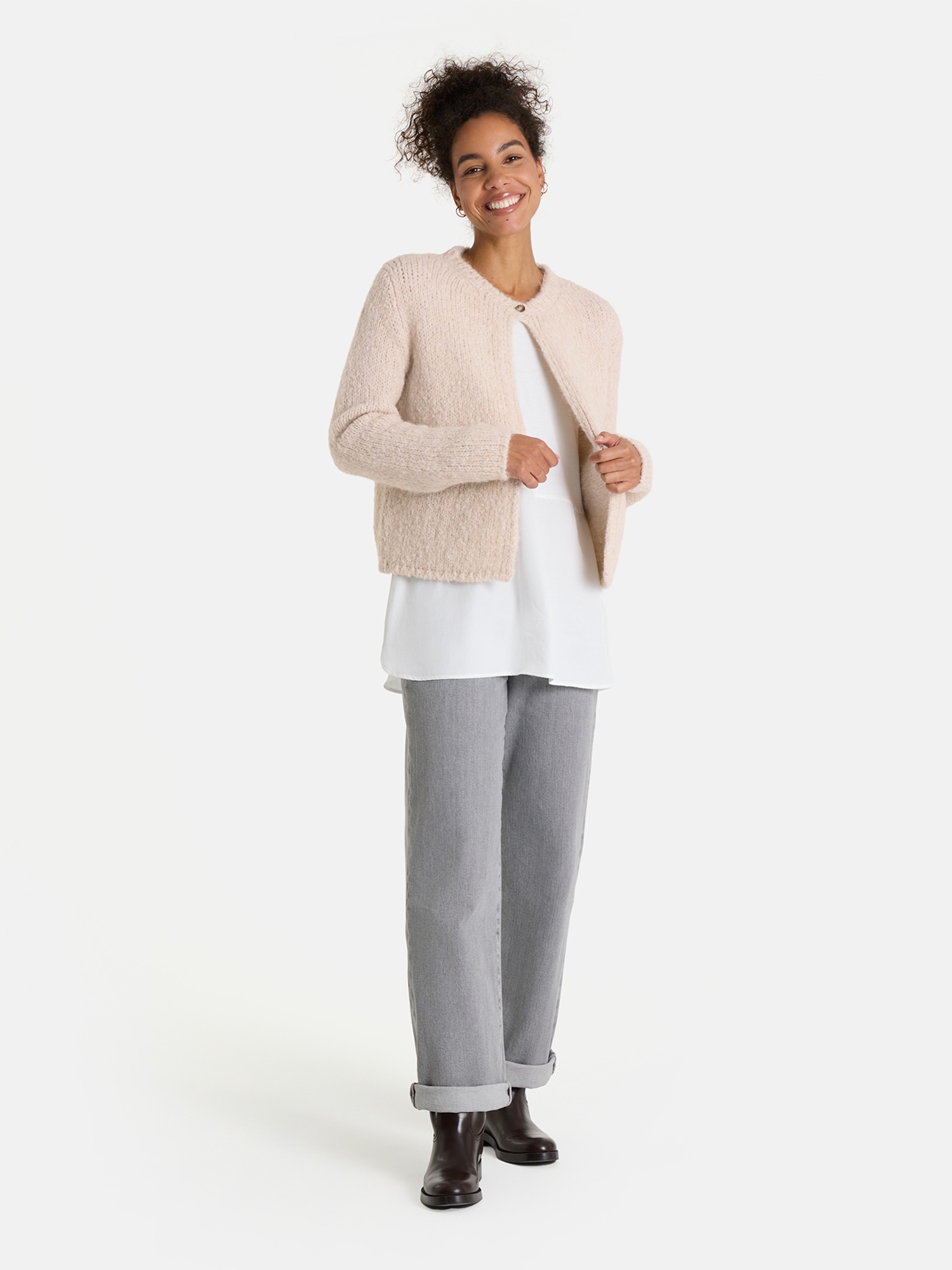 Lieblingsstück Strickjacke »KianaL«, mit Alpakawolle und Wolle
