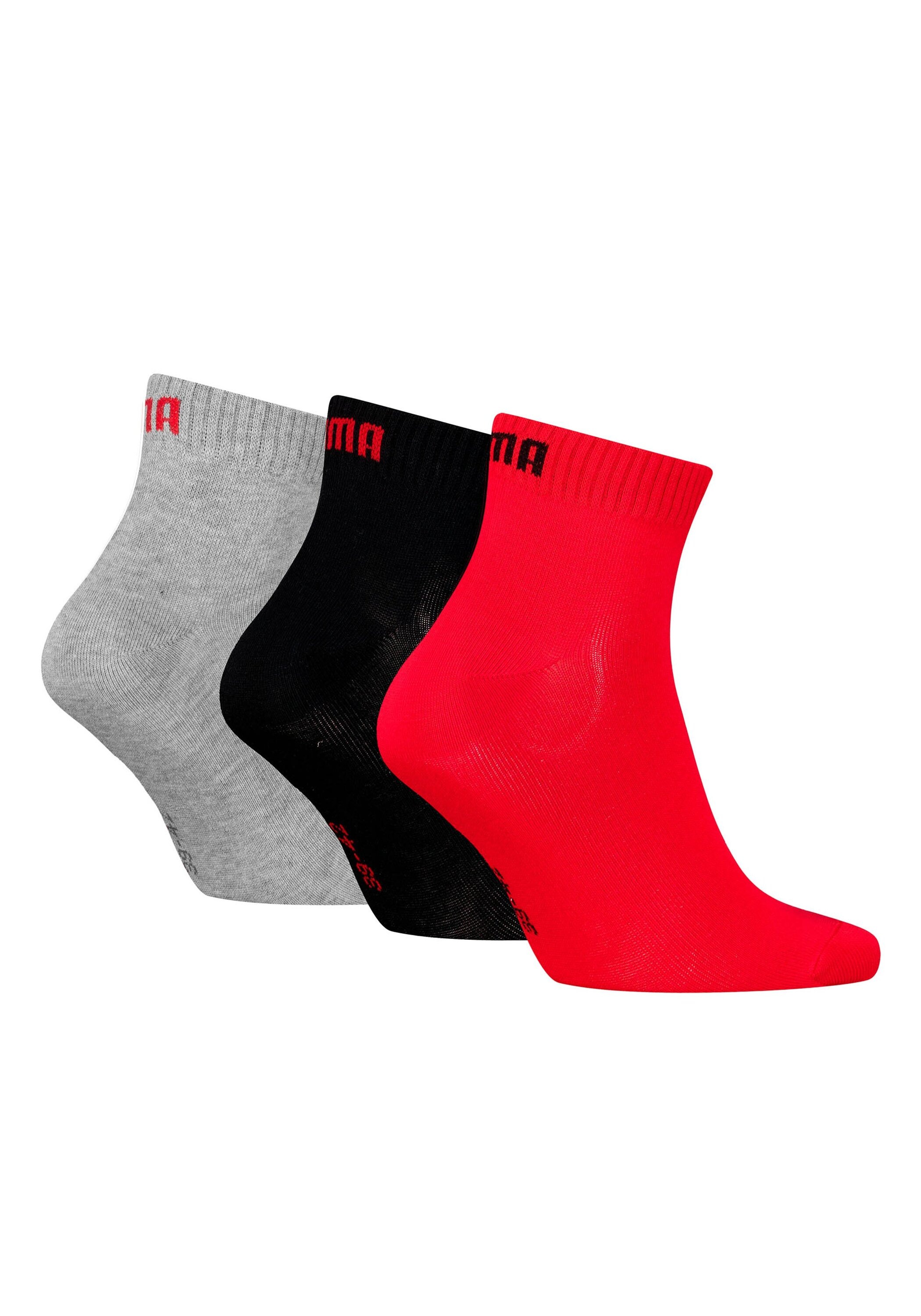 PUMA Kurzsocken "PUMA UNISEX QUARTER PLAIN 3P" 3 Paar, 3 Paar tlg. Atmungsa günstig online kaufen