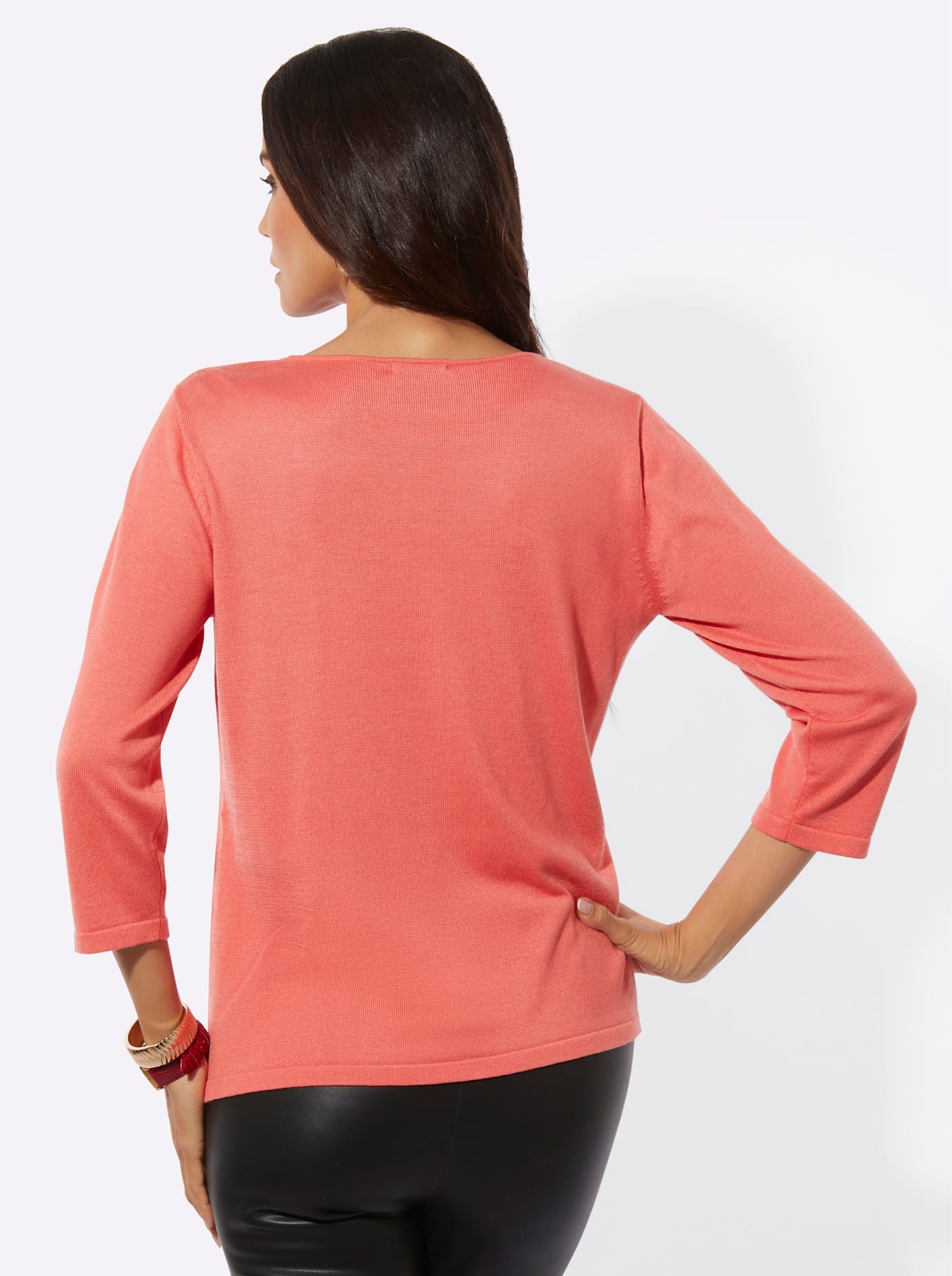 Thumbnail - creation L Kurzarmpullover "Lyocell-Viskose-Pullover"