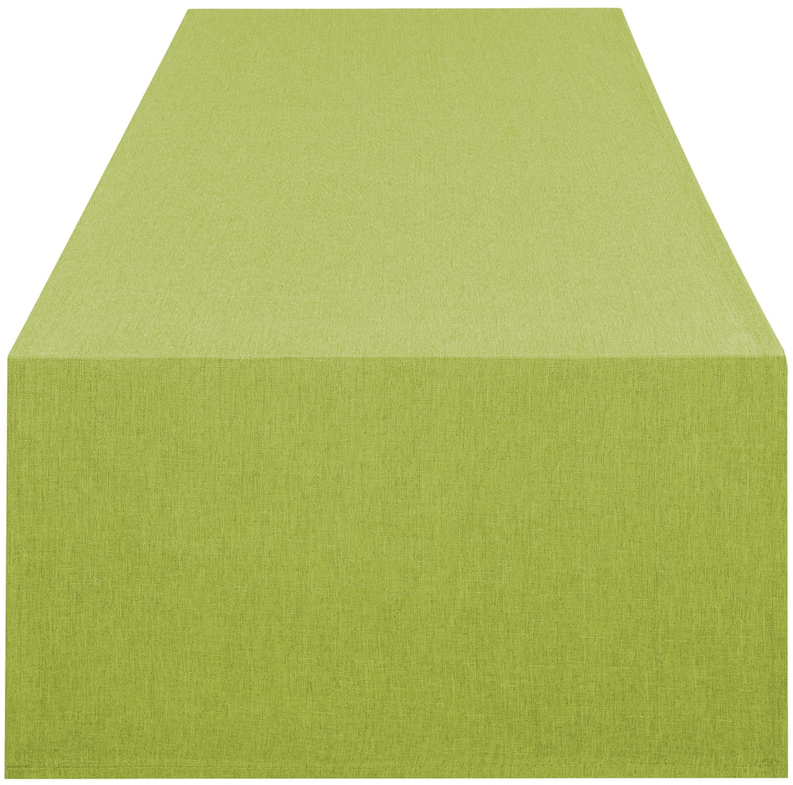 Tischläufer, B:140cm L:40cm, grün, DELINDO LIFESTYLE, Polyester, Tischdecken, "WIEN", Fleckabweisend, pflegeleicht, 180 g/m²