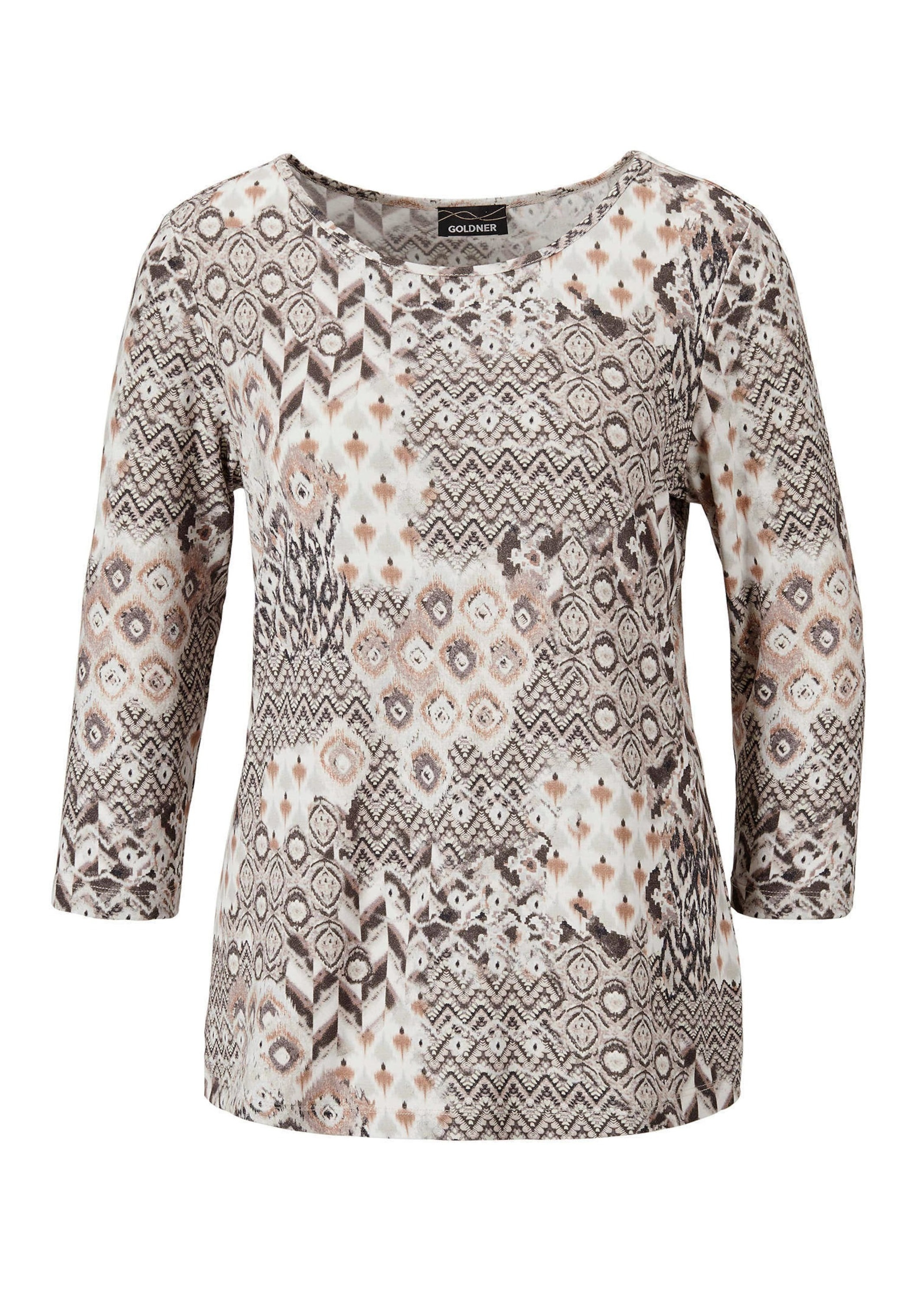 GOLDNER Print-Shirt "Edles Printshirt mit Allover-Druck" günstig online kaufen