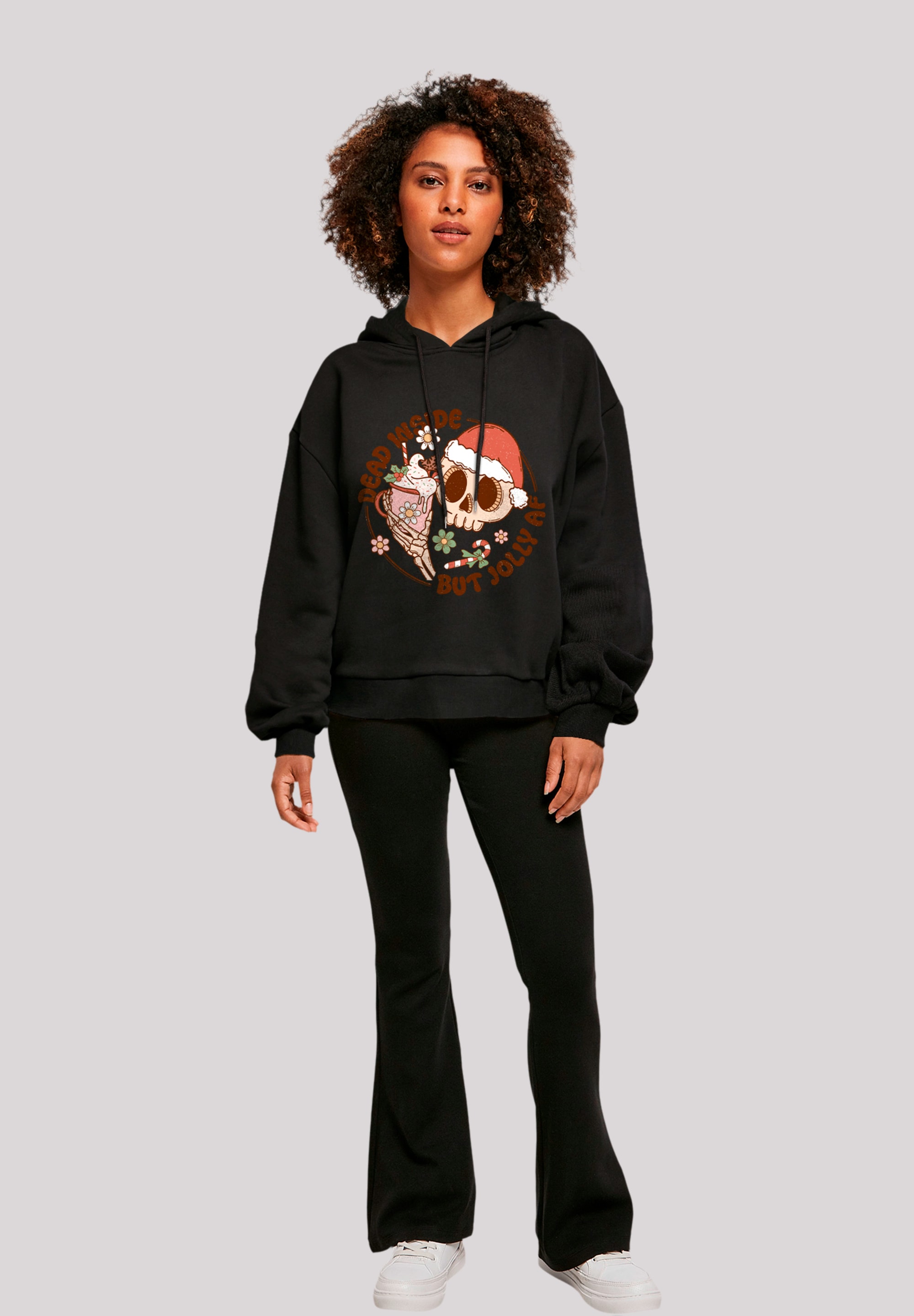 F4NT4STIC Kapuzenpullover »Dead inside but jolly AF Weihnachten«, Premium Qualität, Christmas Collection