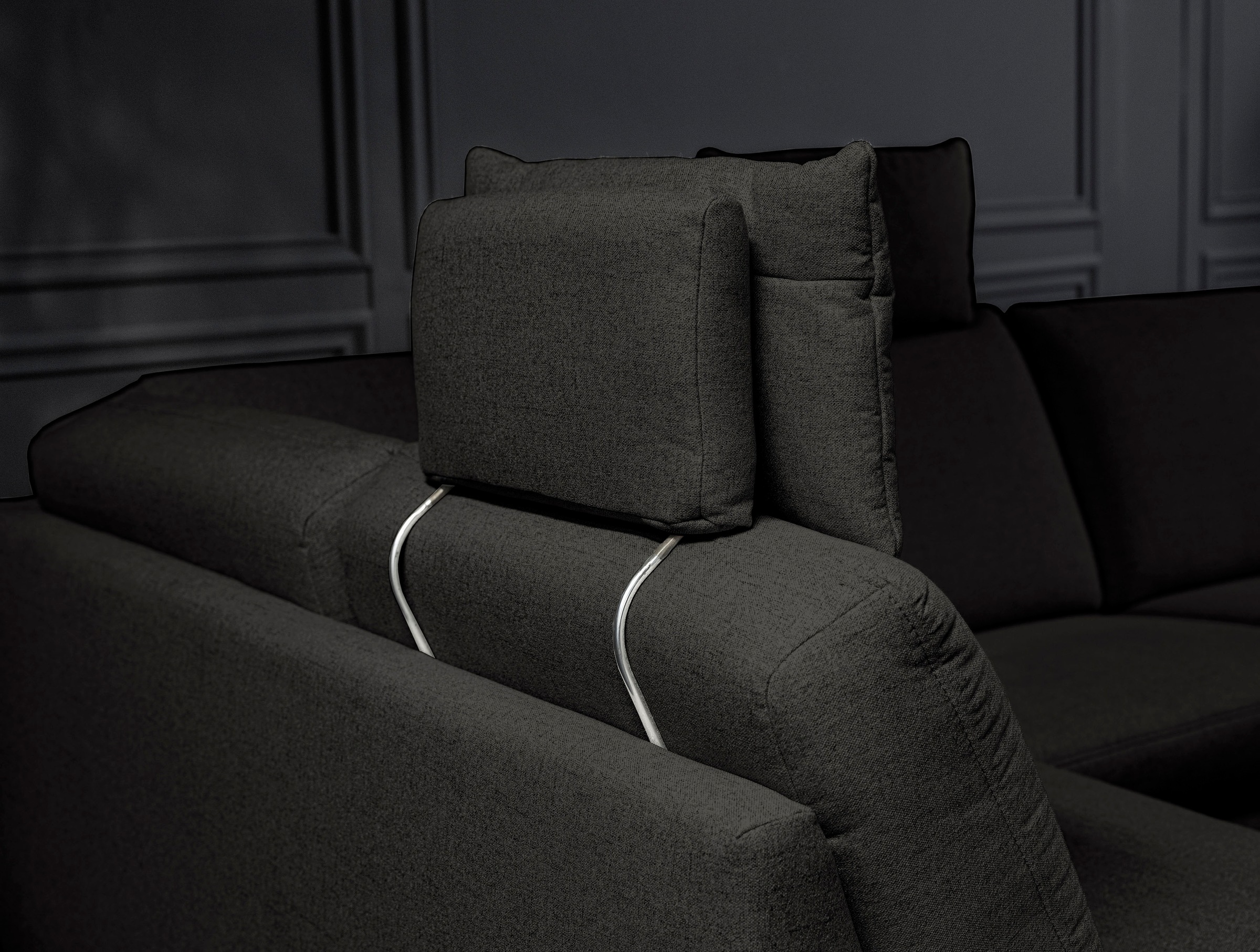 alina Ecksofa, inkl. Kopfstützen, wahlweise mit Relaxfunktion, Breite: 243 cm