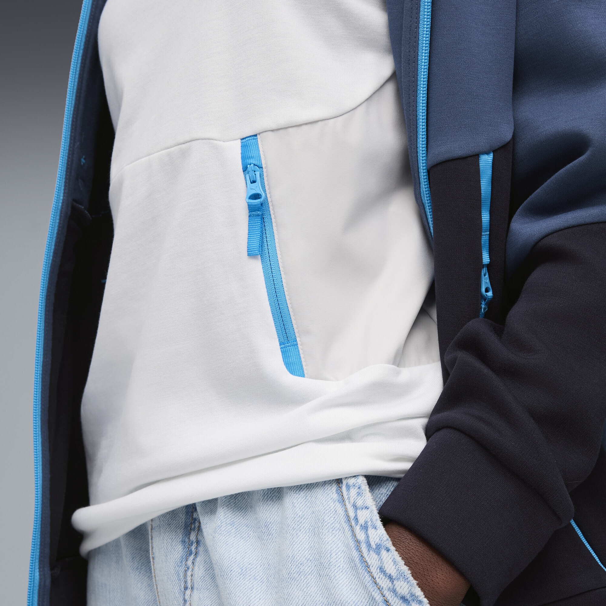 PUMA T-Shirt »Olympique de Marseille PUMATECH Pocket T-Shirt Jugendliche«