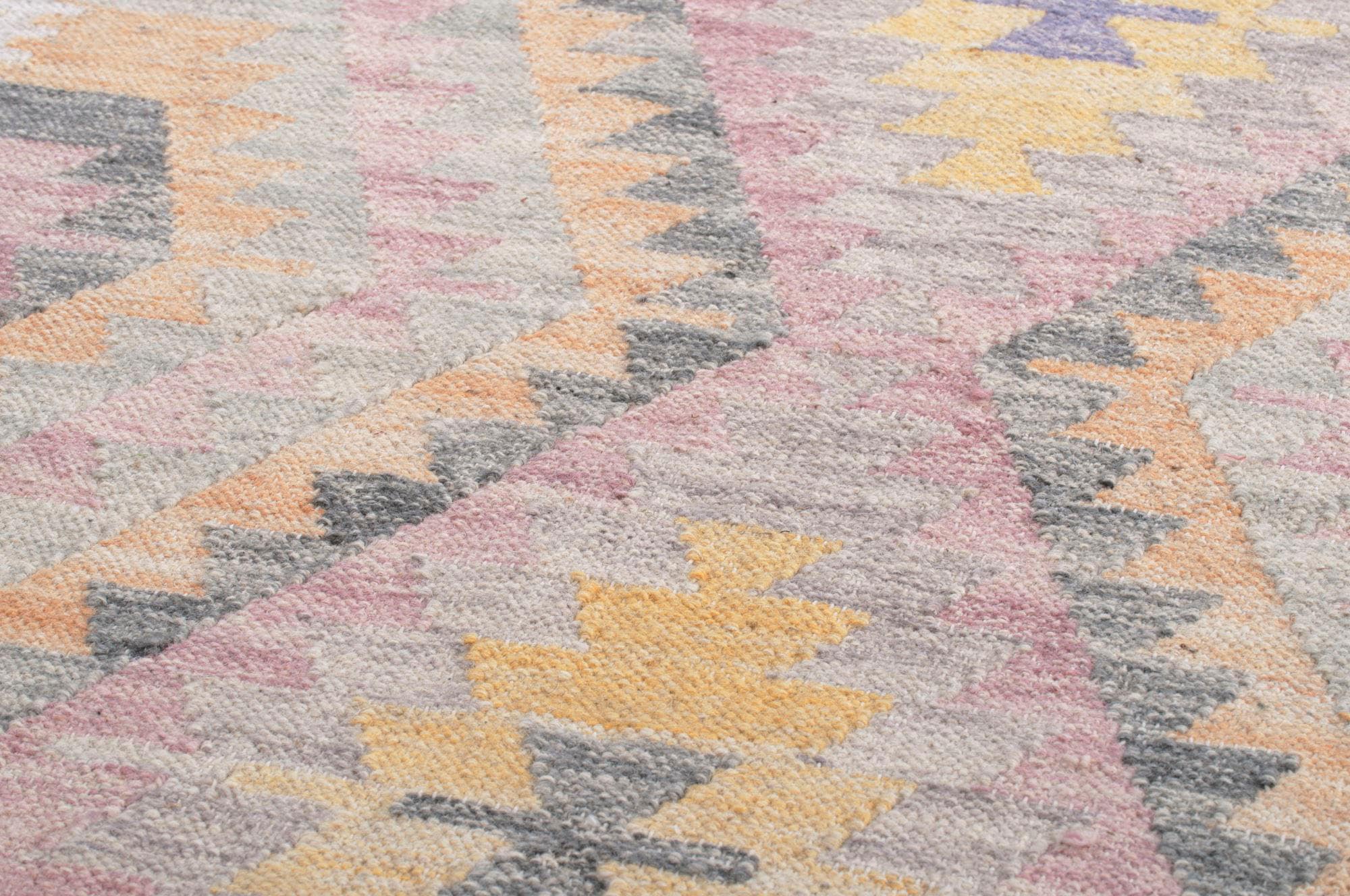 TOM TAILOR HOME Wollteppich »Vintage Classic Kelim«, rechteckig, 5 mm Höhe, reine Wolle, handgewebt, mit Fransen, Boho-Style