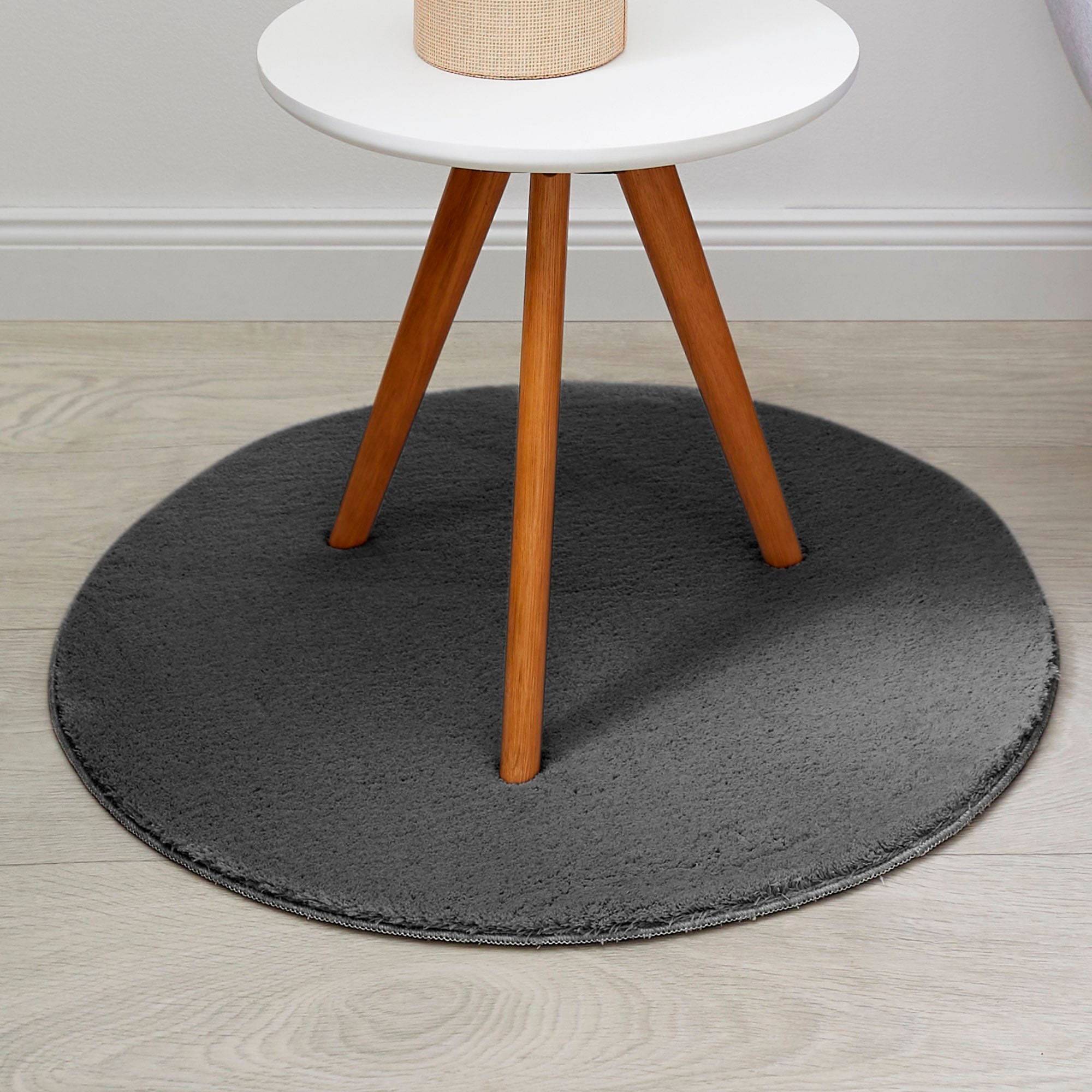 Andiamo Teppich "Arezzo" rund 16 mm Höhe Uni Farben, weicher Flor, waschbar günstig online kaufen