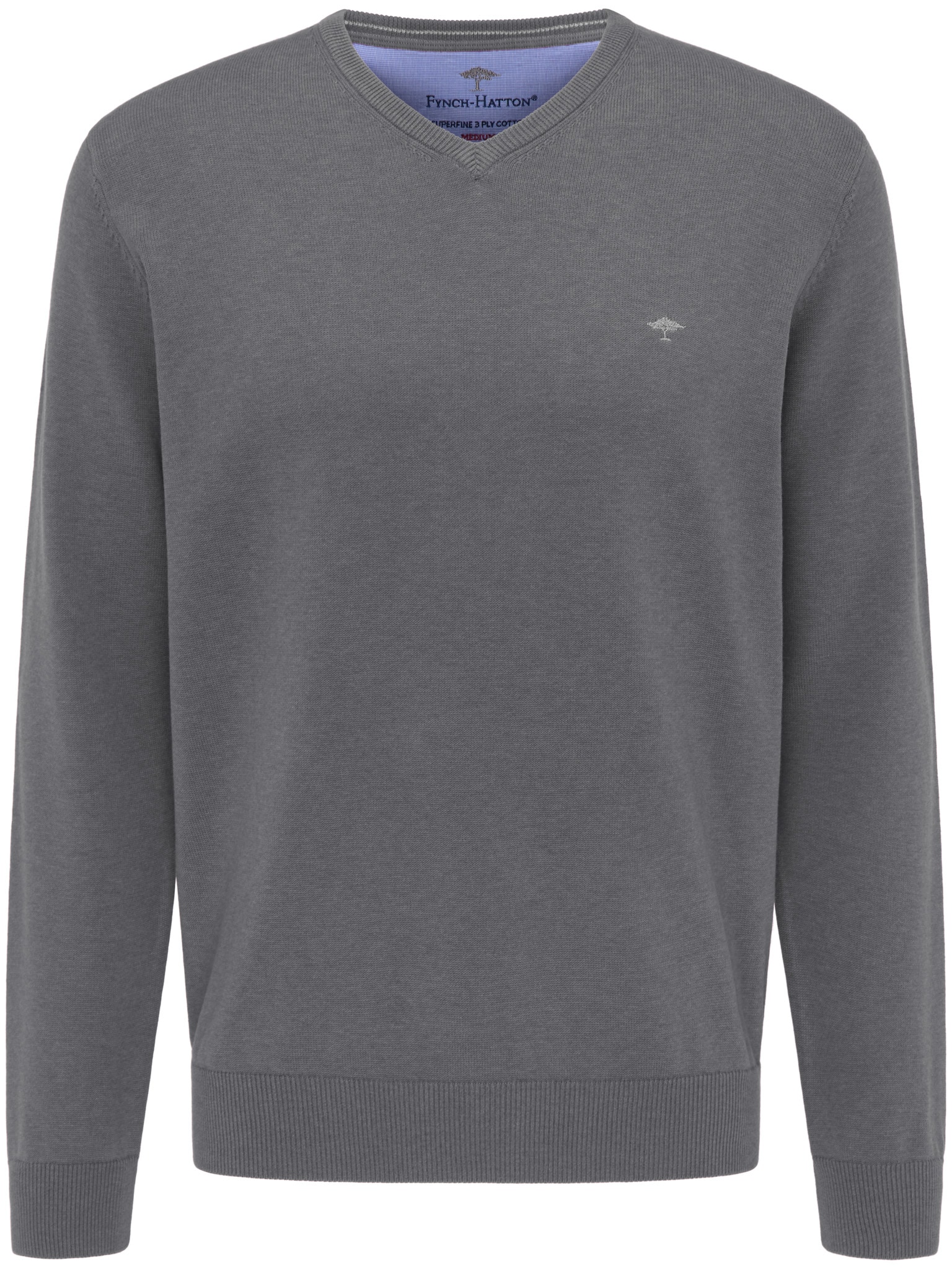FYNCH-HATTON Strickpullover "FYNCH-HATTON Pullover mit V-Kragen" aus Baumwo günstig online kaufen