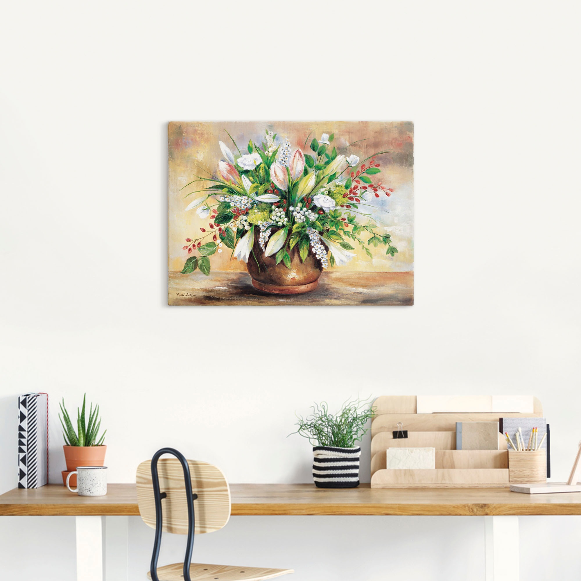 Artland Wandbild "Blütenverschönerung" Blumen 1 Stk. tlg. auf Holzrahmen ge günstig online kaufen