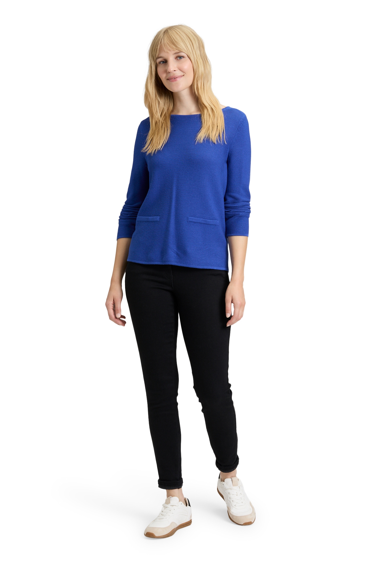 Betty Barclay Strickpullover »Betty Barclay Damen Feinstrickpullover mit aufgesetzten Taschen«, (1 tlg.)